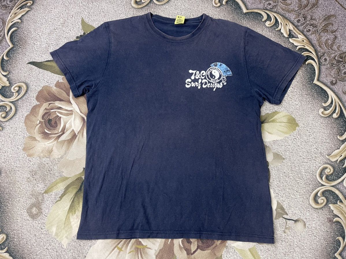 Japanese Brand Vintage T&C Surf Hawaii Tshirt Faded Big Logo Streetwear Size US L / EU 52-54 / 3 - 2 Thumbnail
