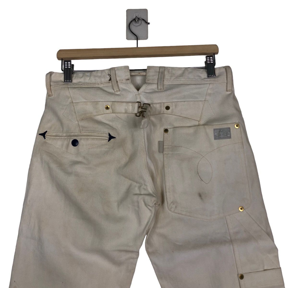 Japanese Brand 🔥Vintage Bush Pants Denim Chore LeFrude Japan Issey Miyake Size US 32 / EU 48 - 9 Thumbnail
