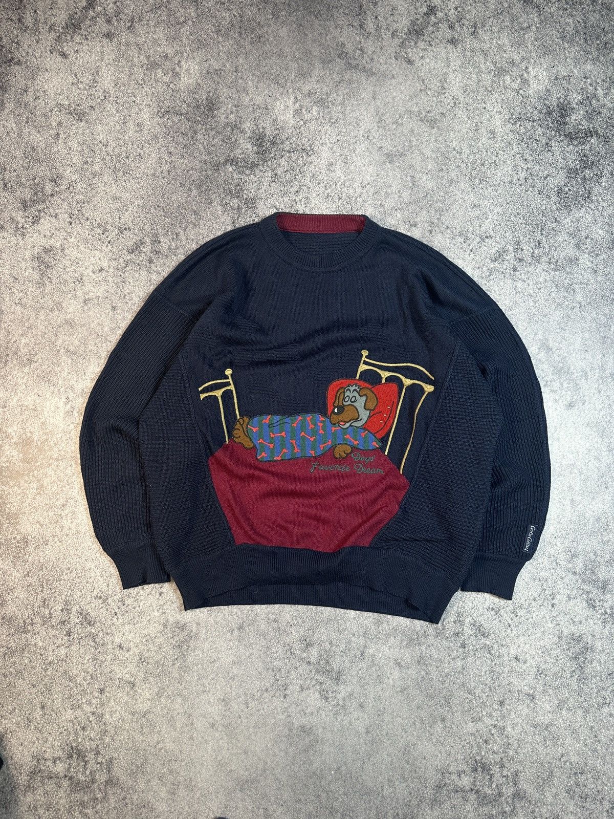 Carlo Colucci Y2K Vintage Carlo Coluccio Dogs Logo Sweater Streetwear L Size US L / EU 52-54 / 3 - 1 Thumbnail