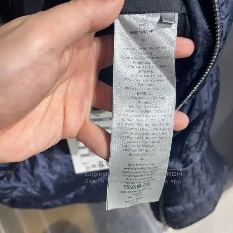 Dior Dior Men's Blue Puffer Jacket, XL Size . Size US XL / EU 56 / 4 - 4 Thumbnail