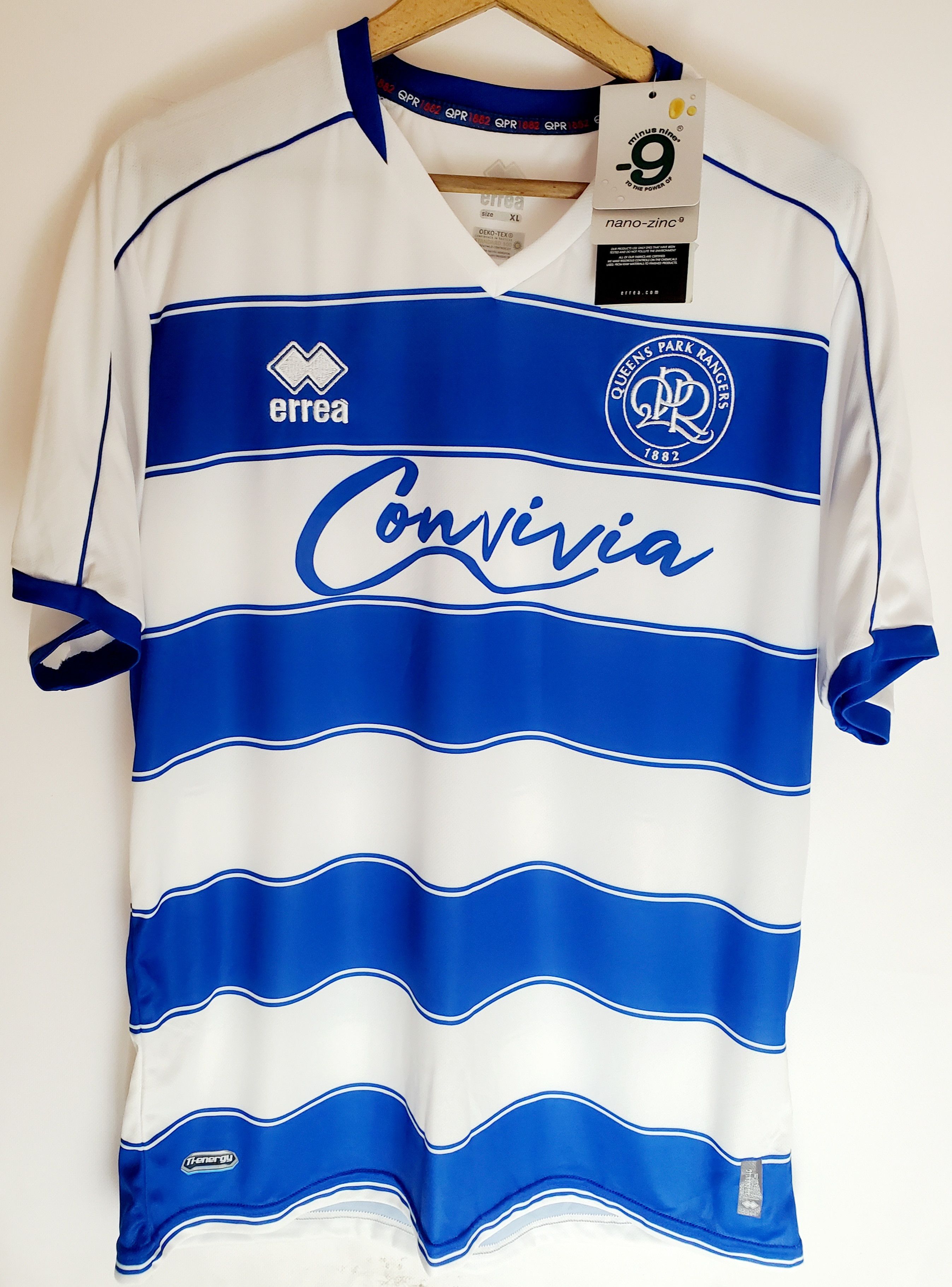 Errea QPR Queens Park Rangers Home Football Shirt 2022/23 Errea Xl Size US XL / EU 56 / 4 - 1 Thumbnail