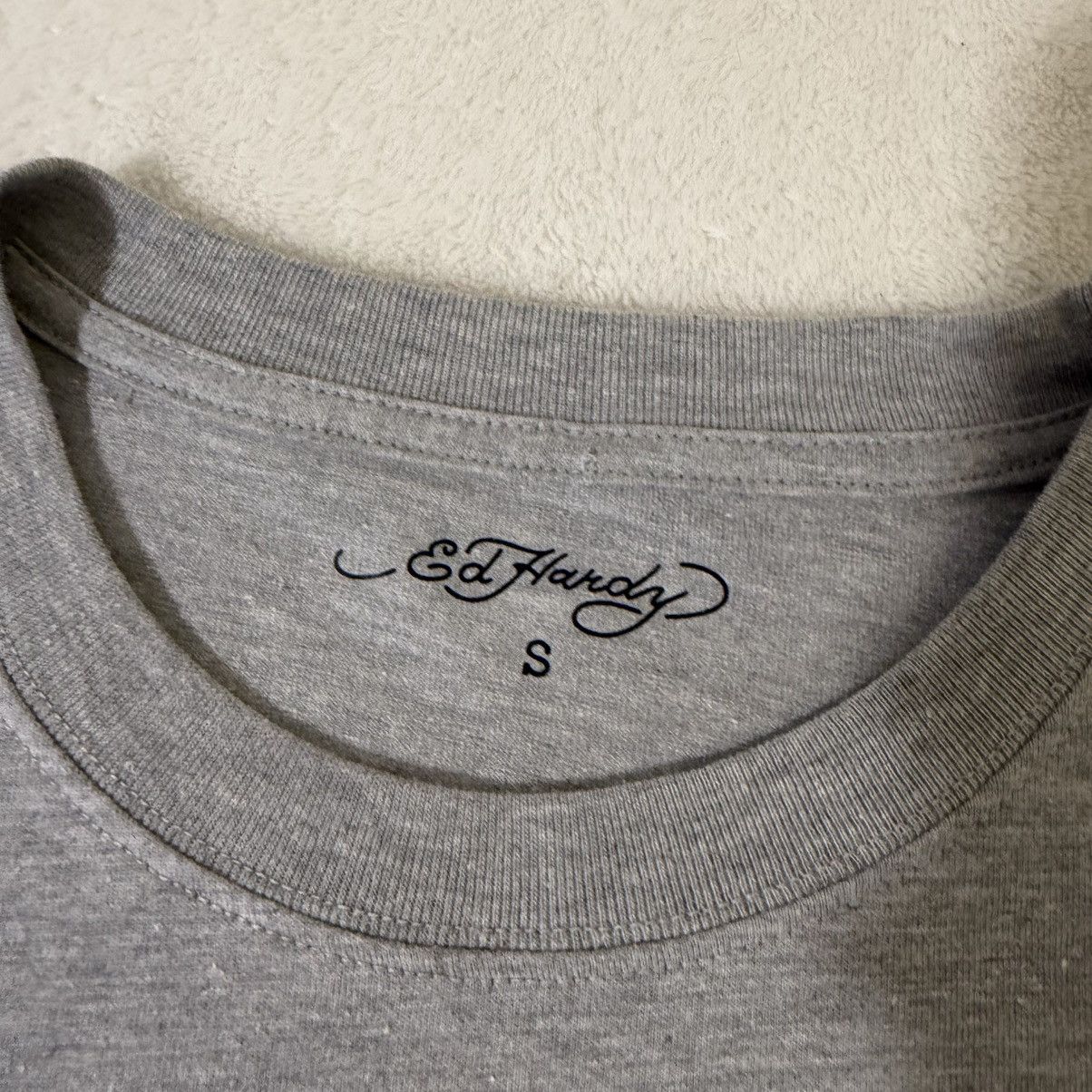 Ed Hardy NWT y2k Ed Hardy Designs Gray T-Shirt Size US S / EU 44-46 / 1 - 5 Thumbnail