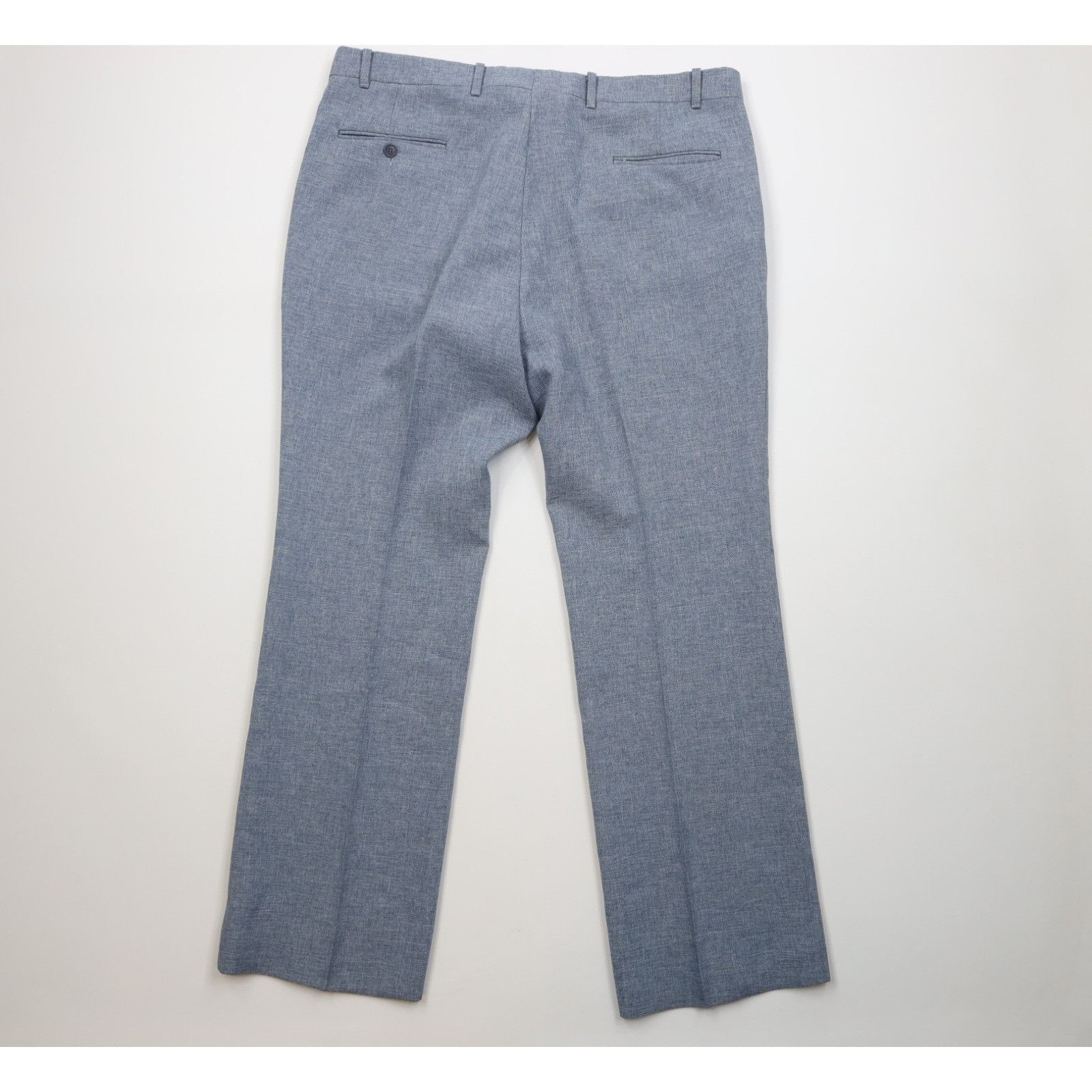 Vintage Vintage 70s Streetwear 2 Piece Chambray Knit Suit Size 44S - 21 Thumbnail