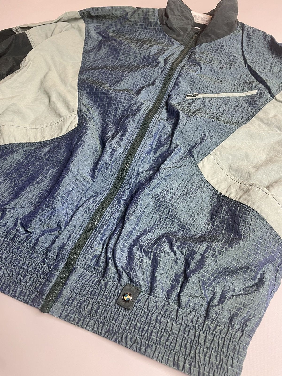 BMW × Vintage Very Rare BMW Shimmer Nylon Overflows Green/Navy Track Suit Size US M / EU 48-50 / 2 - 4 Thumbnail