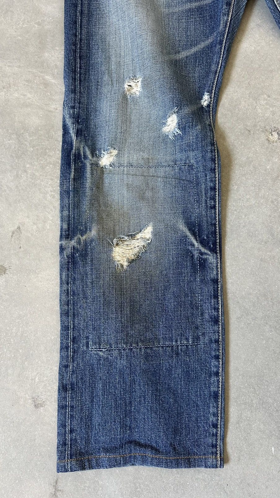 Eternal VINTAGE ETERNAL DISTRESSED DENIM PANT Size US 34 / EU 50 - 2 Thumbnail