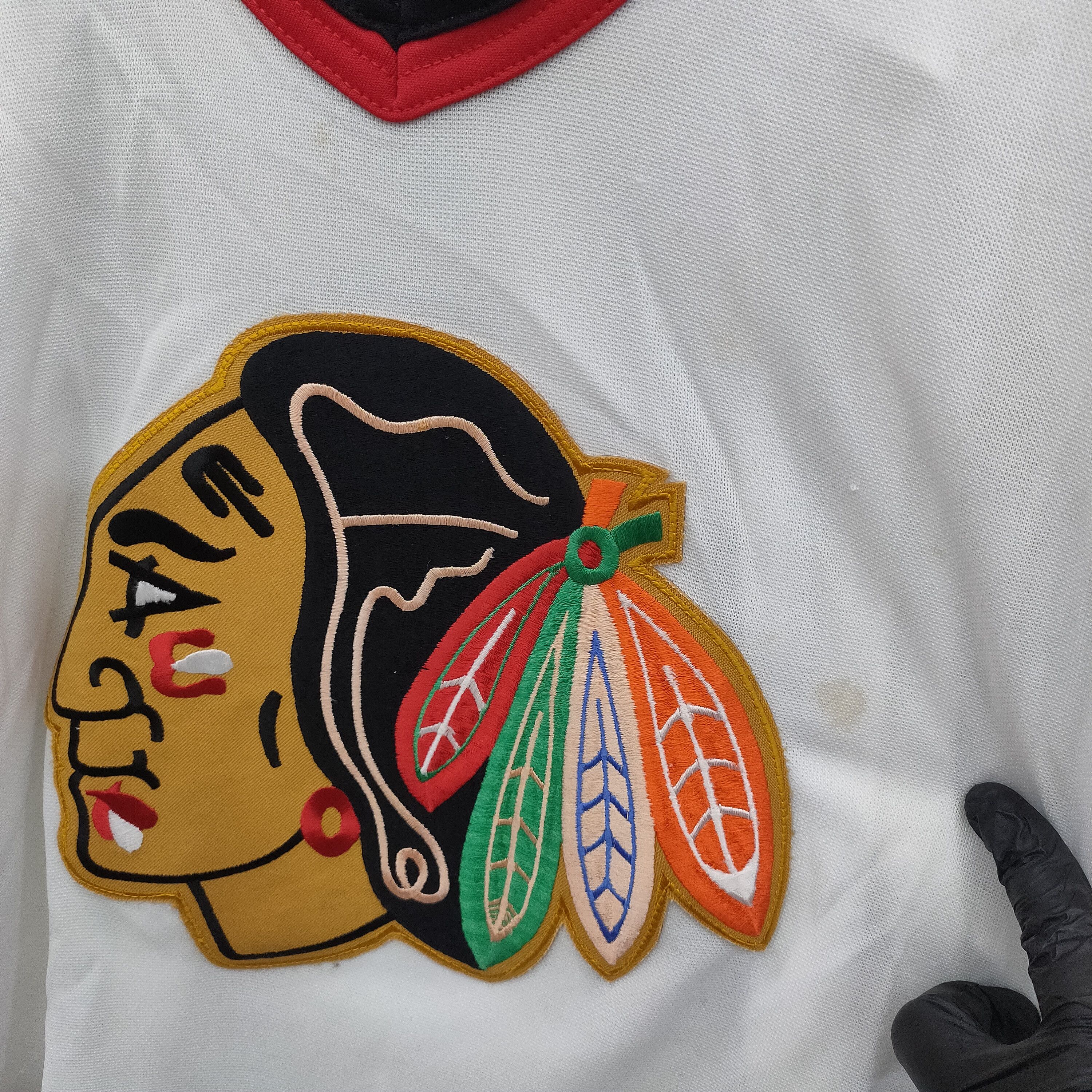 Ccm × NHL × Vintage Chicago Blackhawks Jersey X-Large Vintage CCM NHL Size US XL / EU 56 / 4 - 7 Thumbnail