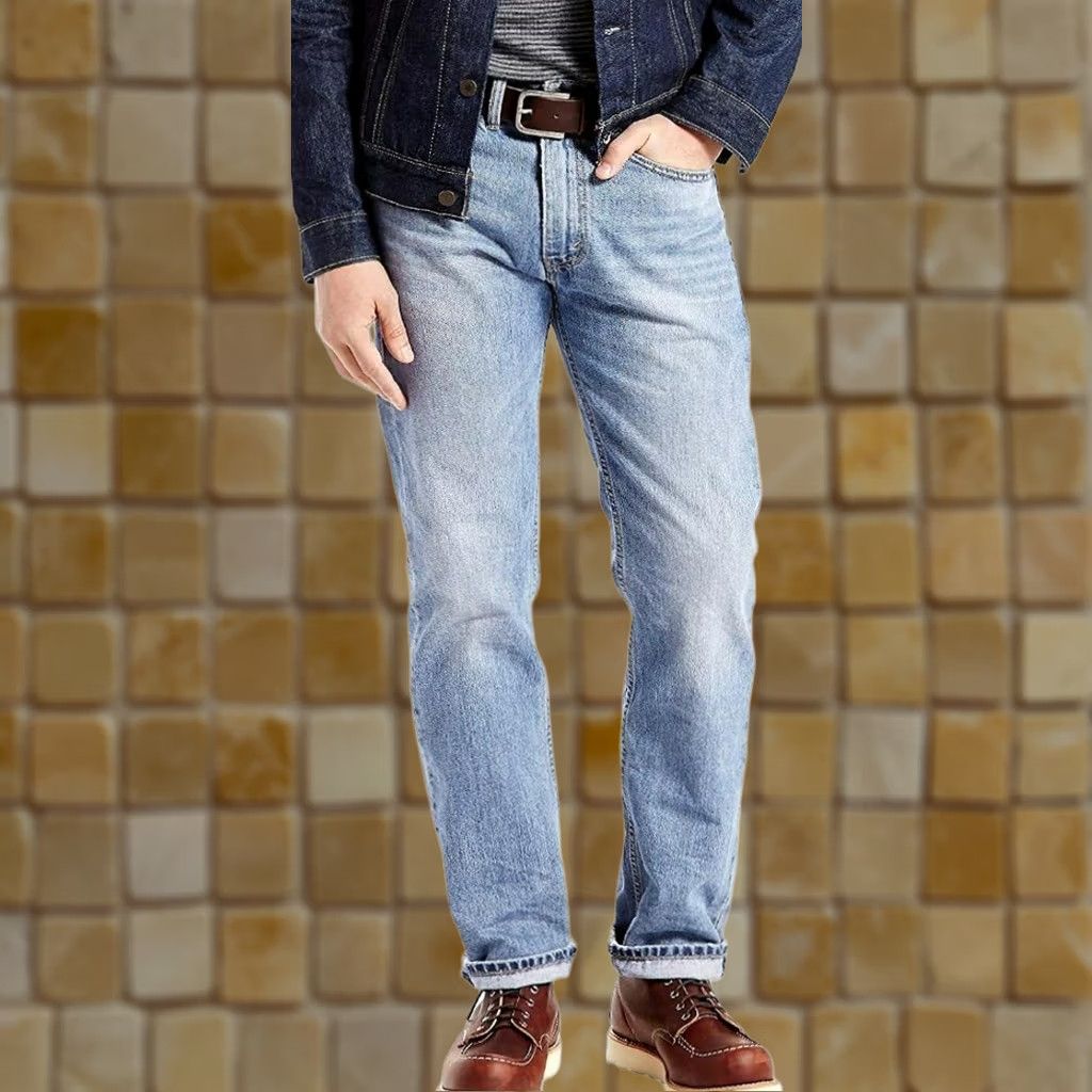 Vintage LEVIS 505 Jeans Regular Fit Straight Blue 42 32 Denim 5-Pocket Design Cotton Mens Shirts? Size US 42 / EU 58 - 1 Preview