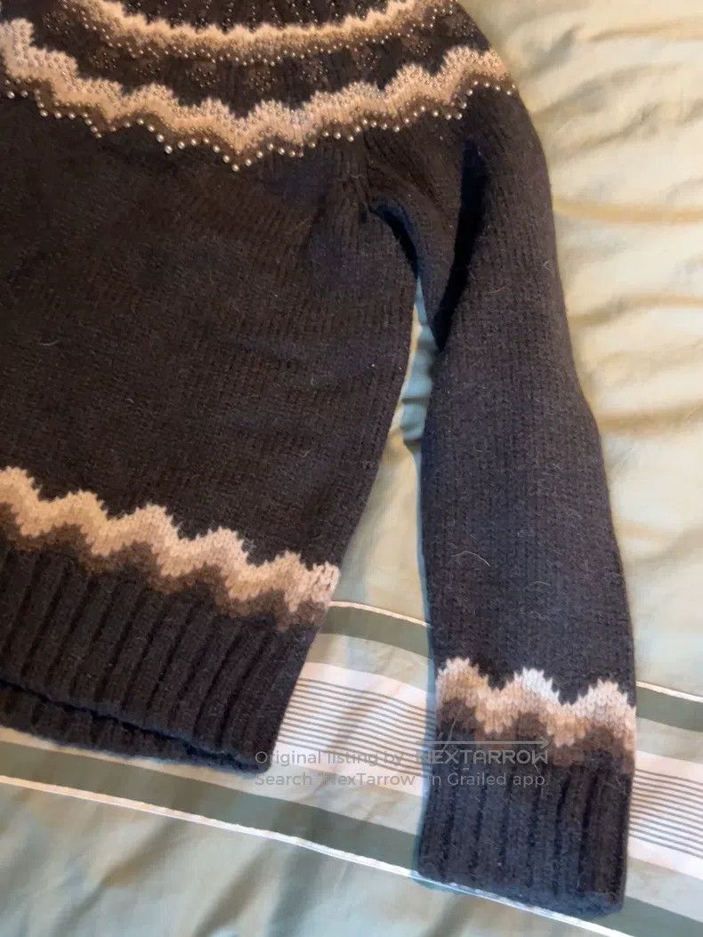 Valentino Valentino Willow nail pattern sweater Size M / US 6-8 / IT 42-44 - 2 Thumbnail