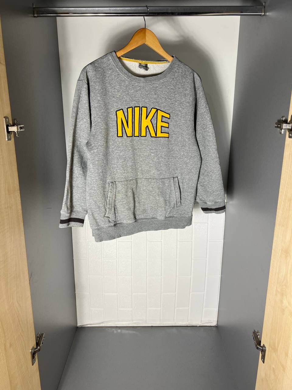 Nike VINTAGE NIKE BIG LOGO SWEATSHIRT RETRO DRILL SWOOSH Y2K 90s Size US XS / EU 42 / 0 - 2 Thumbnail