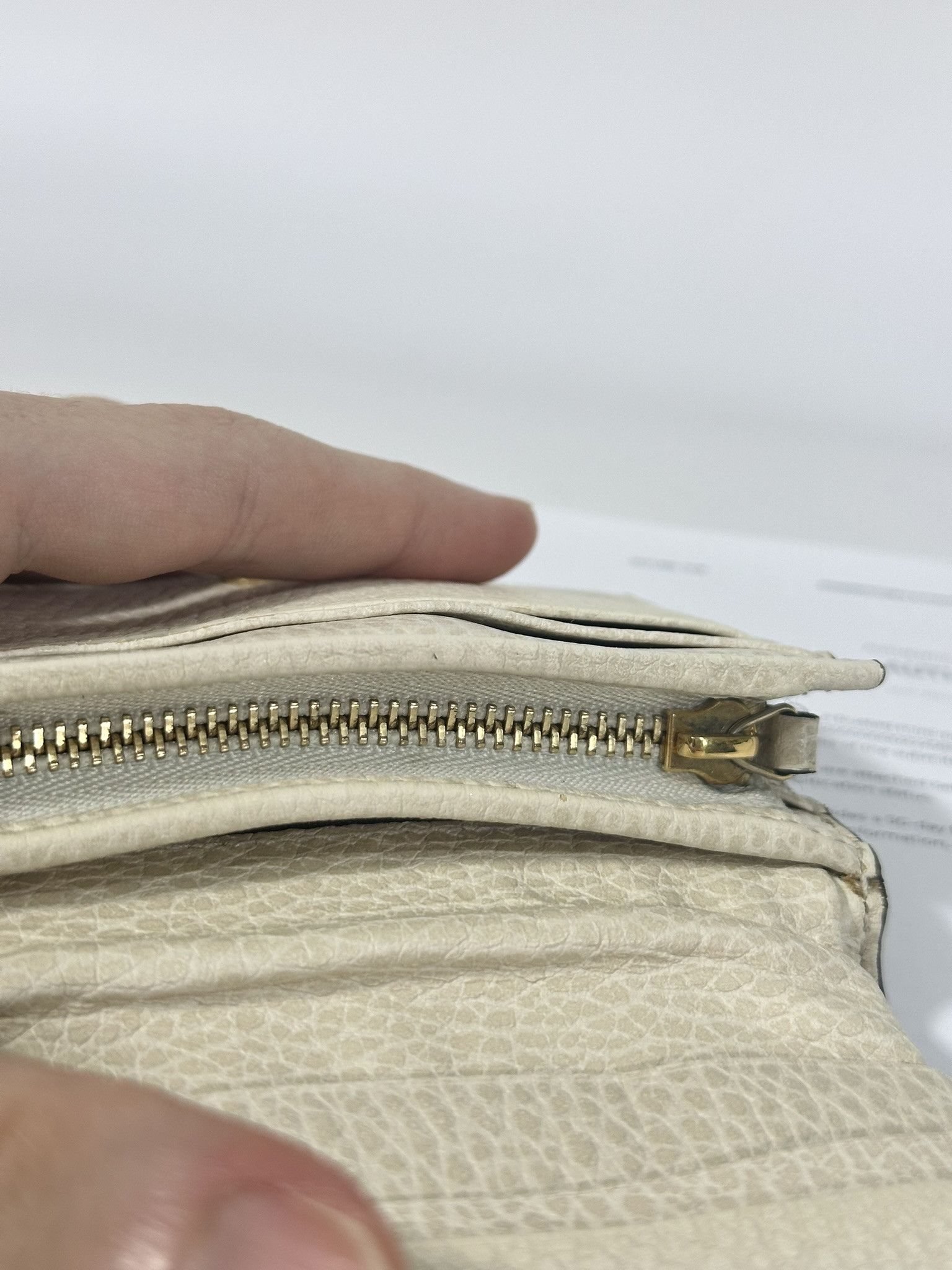 Gucci Gucci Wallet Marmont Supreme GG Monogram Ivory Leather Size ONE SIZE - 20 Thumbnail