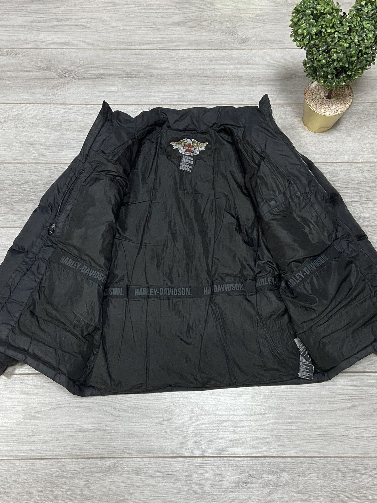 Harley Davidson Vintage skull ☠️ Harley Davidson Puffer Jacket Size US M / EU 48-50 / 2 - 10 Thumbnail