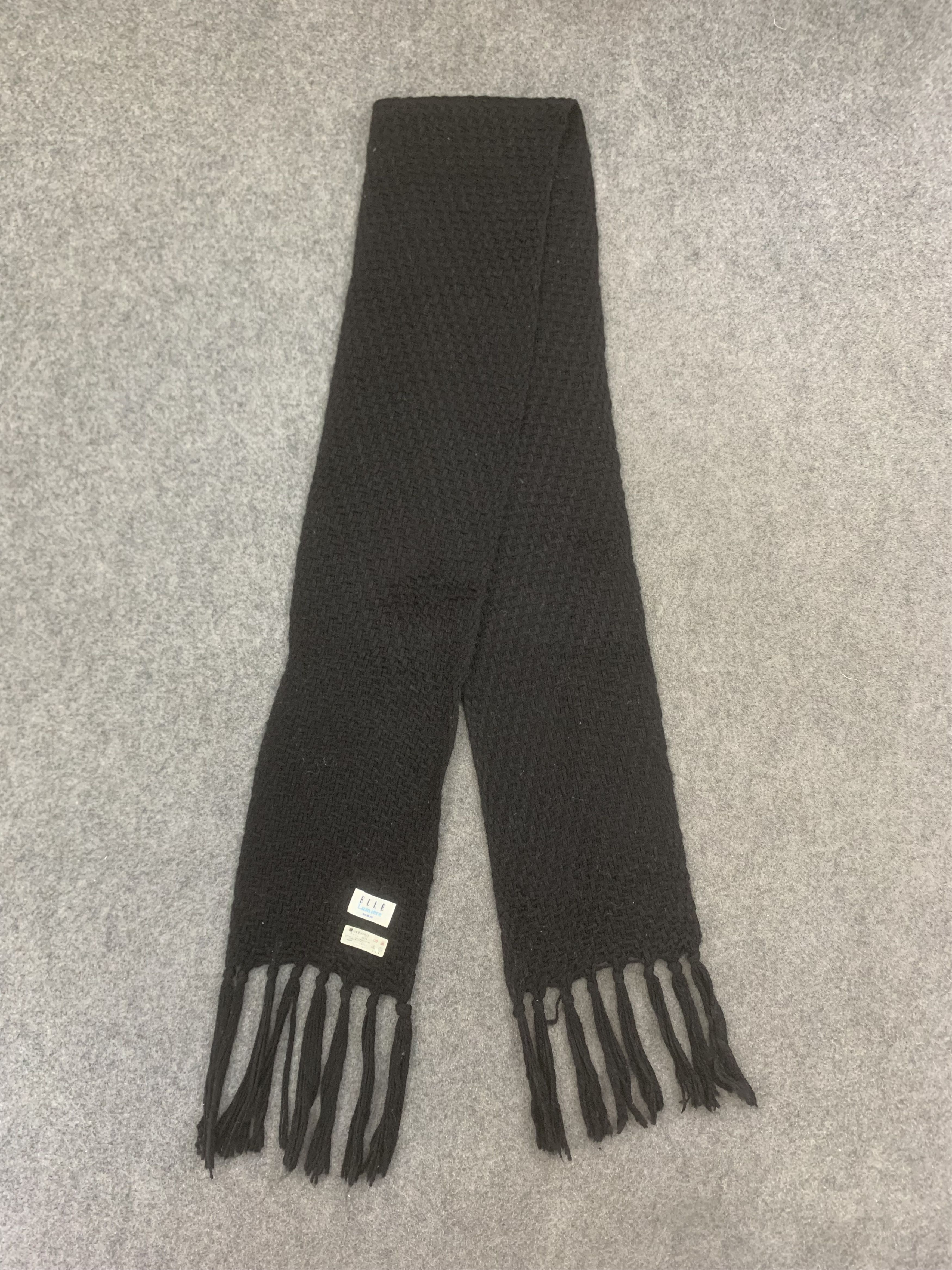 Vintage Elle Scarf Wool Muffler Neck Wrap BL9246 Size ONE SIZE - 4 Thumbnail