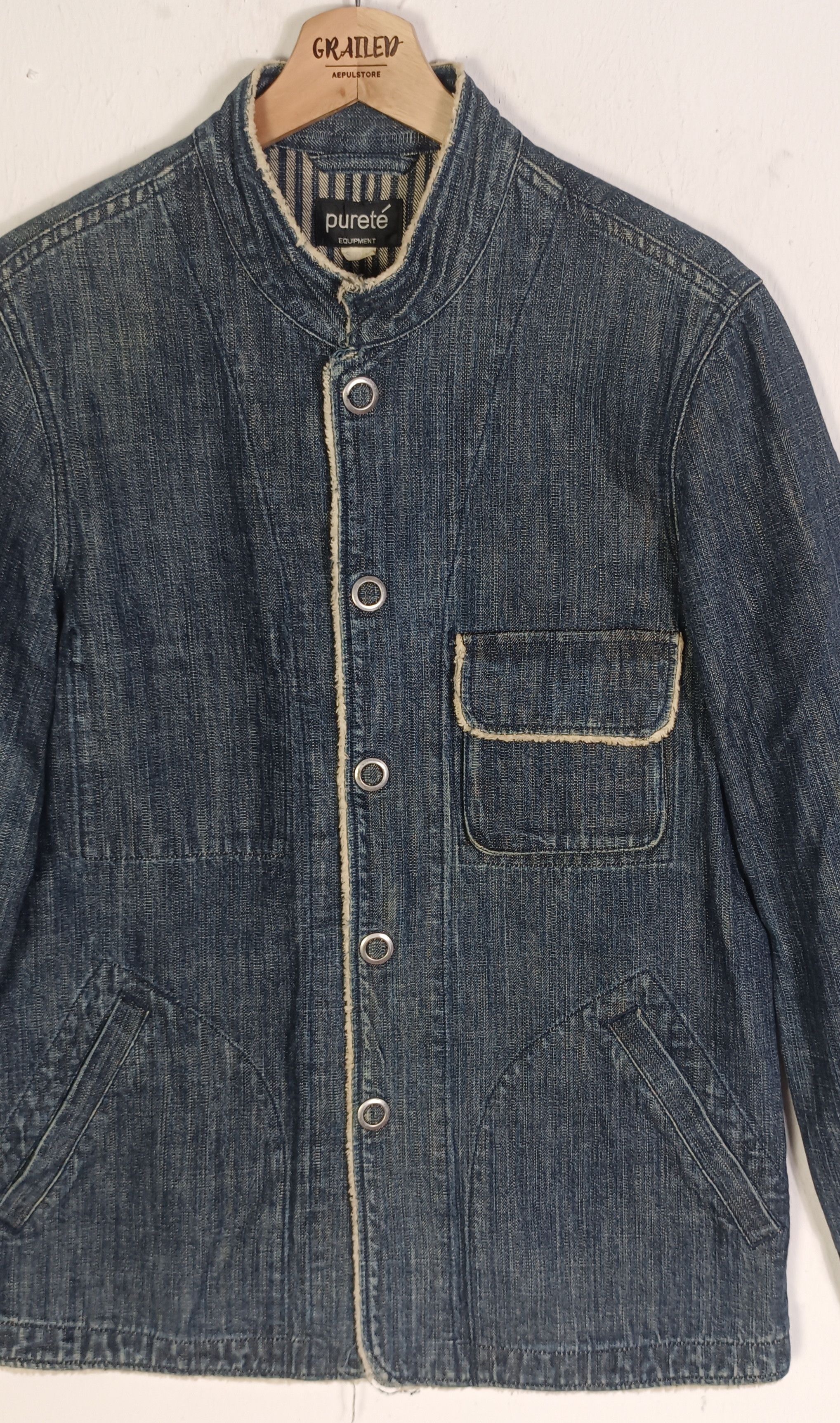 Japanese Brand × Vintage Purete Equipment Houston Denim Jacket Size US M / EU 48-50 / 2 - 6 Thumbnail