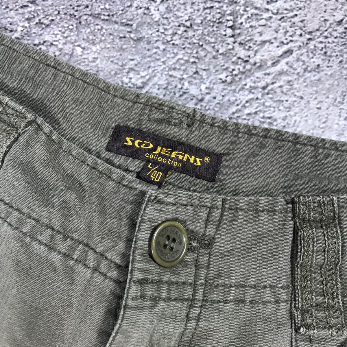 Vintage Vintage 90s Baggy Cargo Pants Olive Green Gorpcore Faded 30 Size 30" / US 8 / IT 44 - 5 Thumbnail