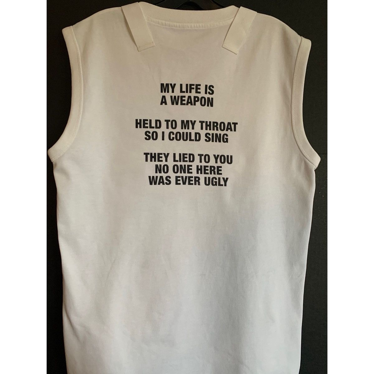 Helmut Lang HELMUT LANG POET TEXT LOGO MUSCLE TANK TOP Size US M / EU 48-50 / 2 - 6 Thumbnail