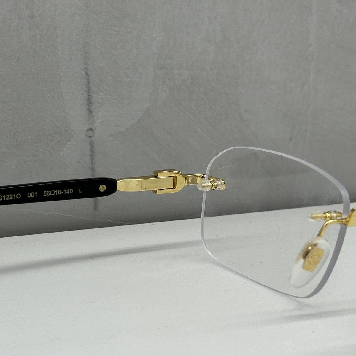 Gucci GUCCI GG1221O 001 EYEGLASSES Size ONE SIZE - 8 Thumbnail
