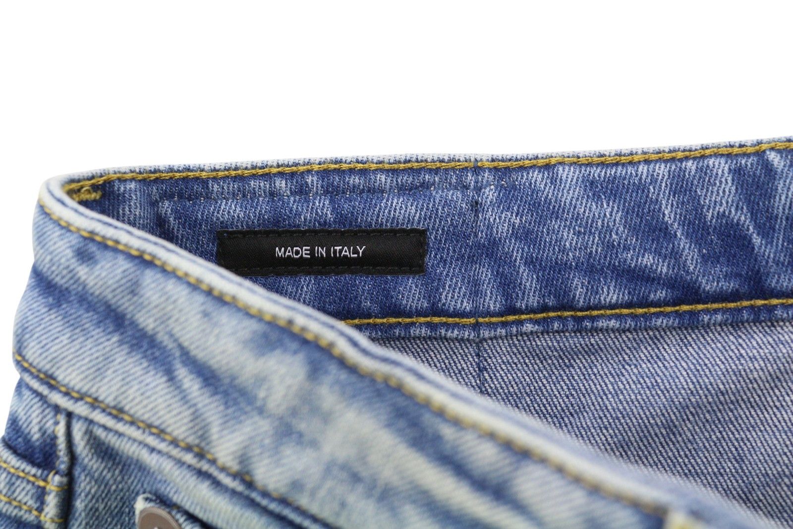 R13 KICK 29 Jasper Stretch Ankle Washed Faded Blue 85434 Size 29" - 7 Thumbnail