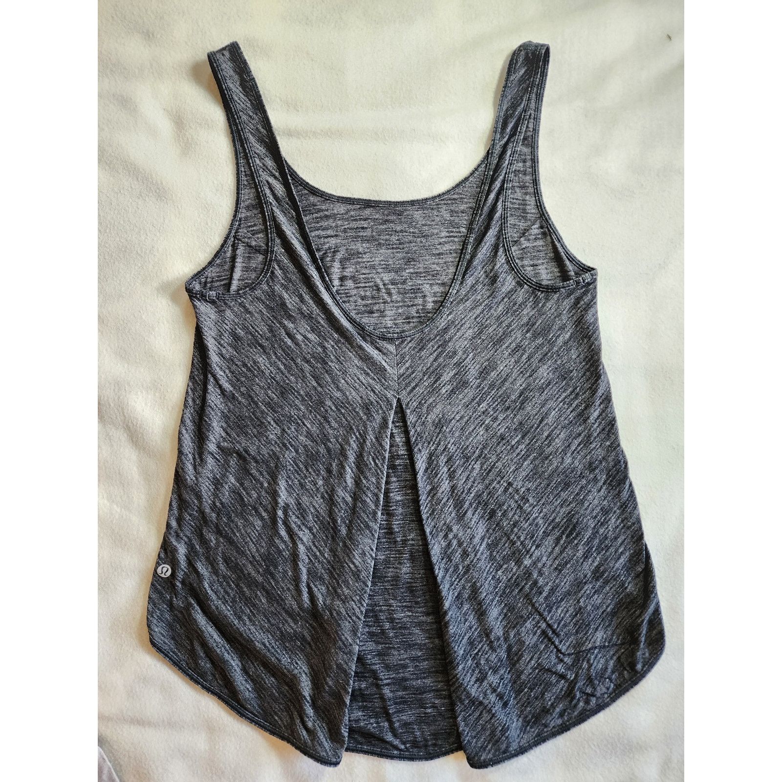 Lululemon Lululemon Straight Up Singlet Tank Heathered Black 6 Loose Size M / US 6-8 / IT 42-44 - 4 Thumbnail