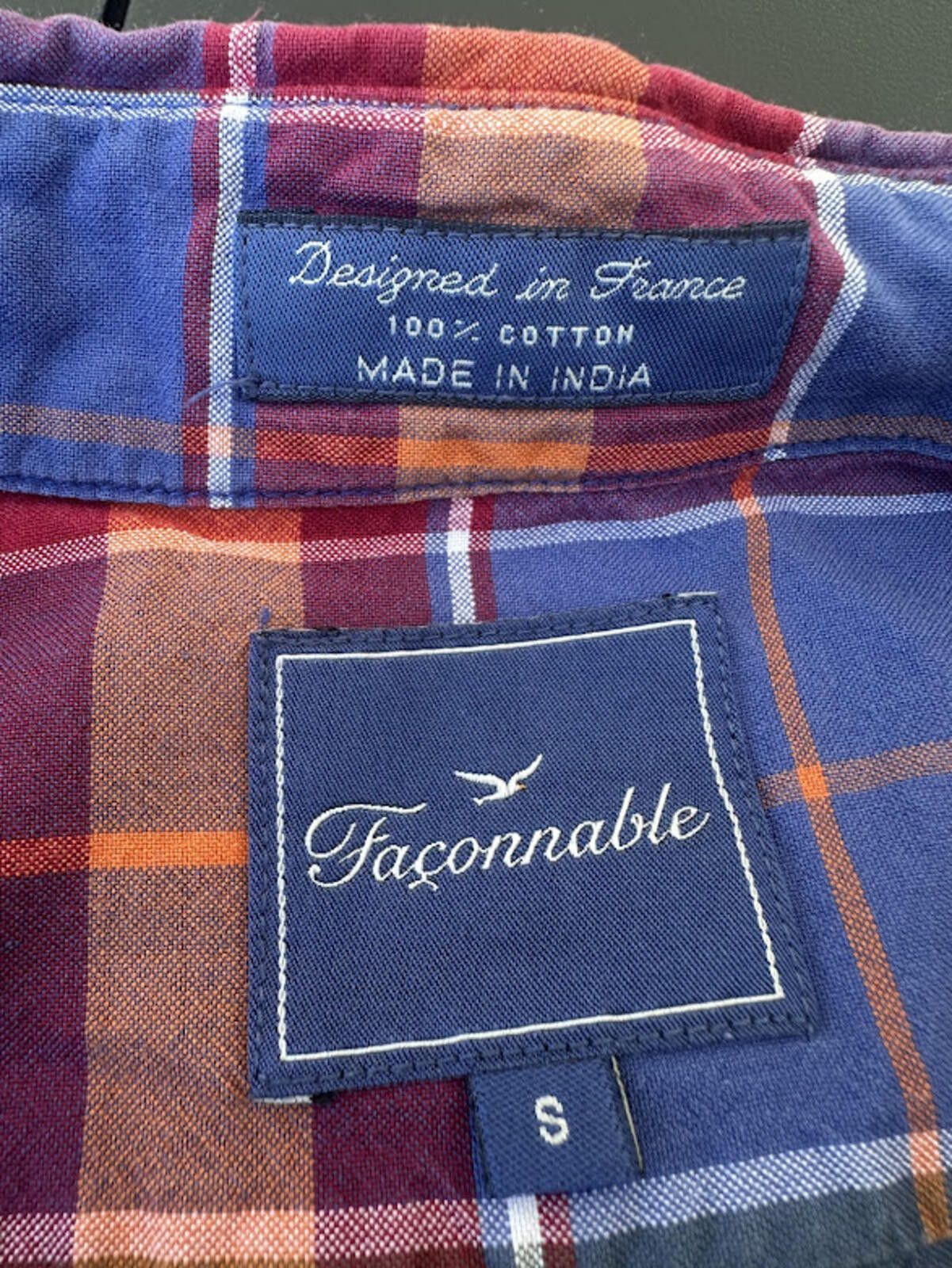 Faconnable Faconnable Plaid Button Down Shirt Size US S / EU 44-46 / 1 - 3 Thumbnail