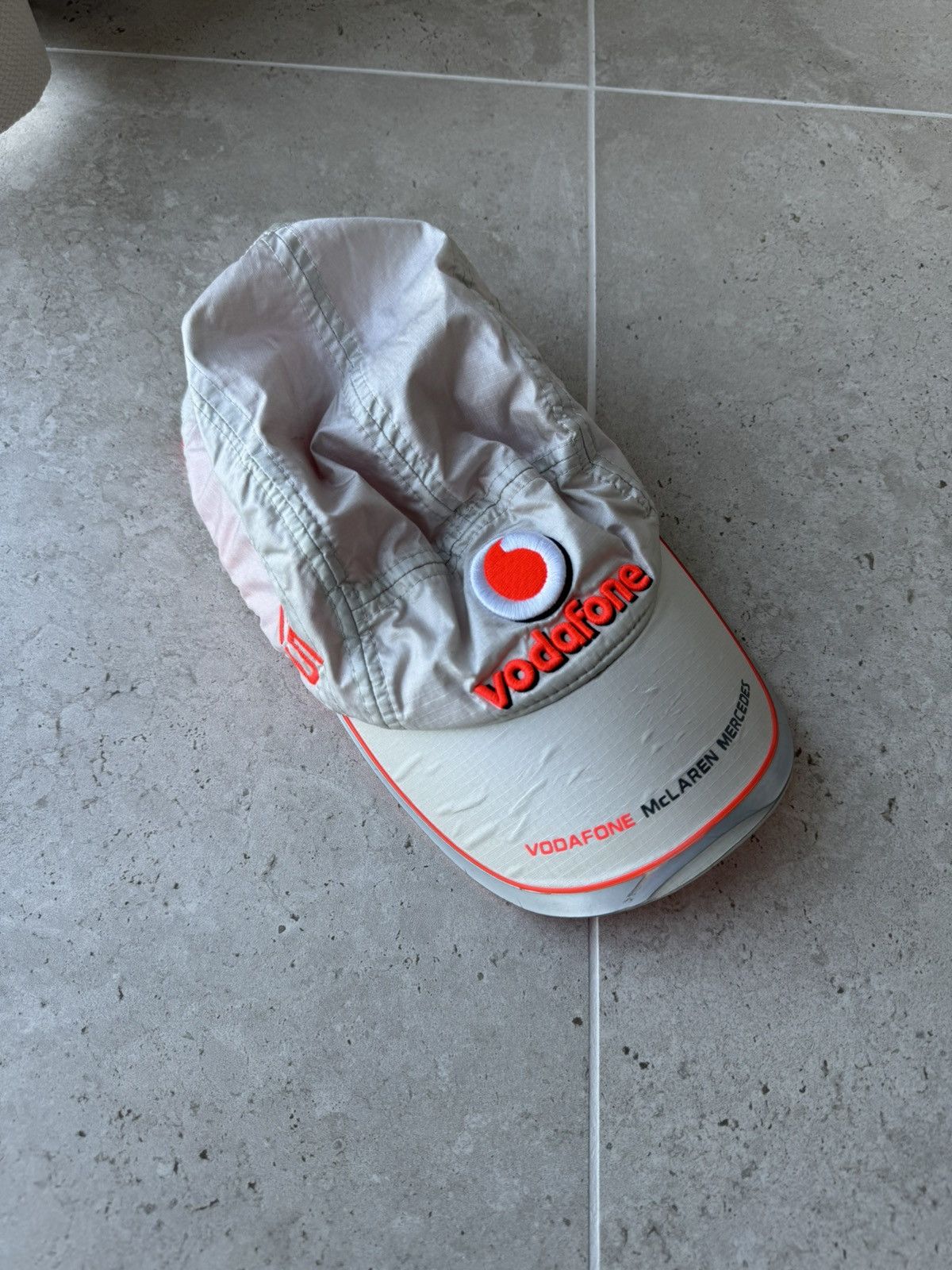 Vintage Vintage Vodafone McLaren Mercedes Racing Cap Hat f-1 Size ONE SIZE - 3 Thumbnail