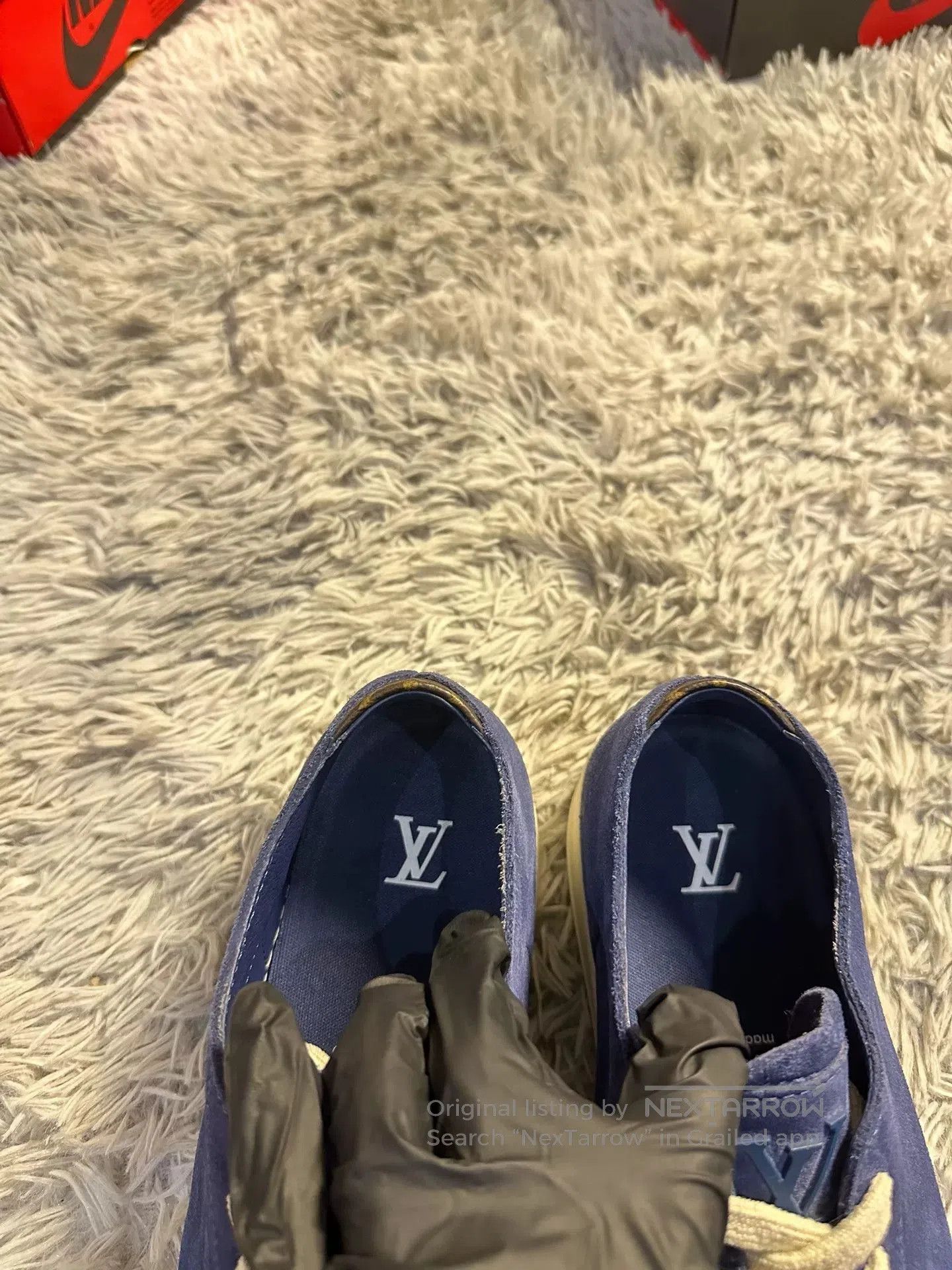 Louis Vuitton Louis Vuitton Resort Blue Suede Sneakers. Size US 8 / EU 41 - 3 Thumbnail
