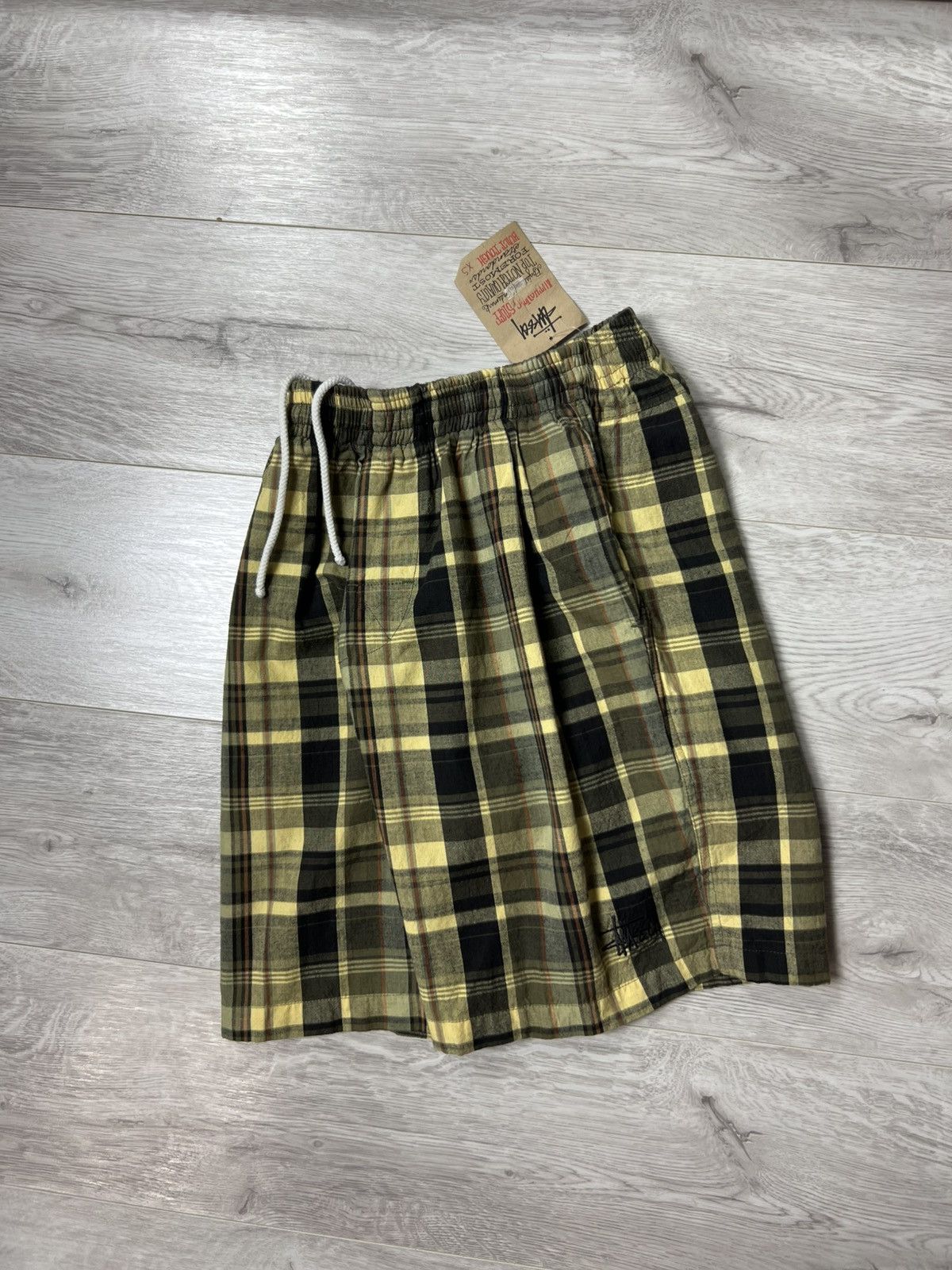 Stussy Rare 90s Vintage Stussy ELASTIC STUFF Men’s Checked Shorts Size US 30 / EU 46 - 14 Thumbnail