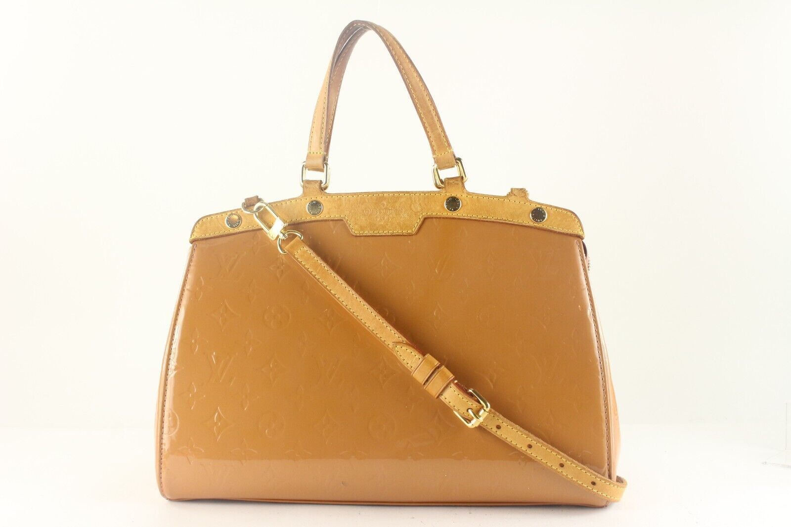 Louis Vuitton Nude Vernis Brea Tote 2way with Strap 9LK725K