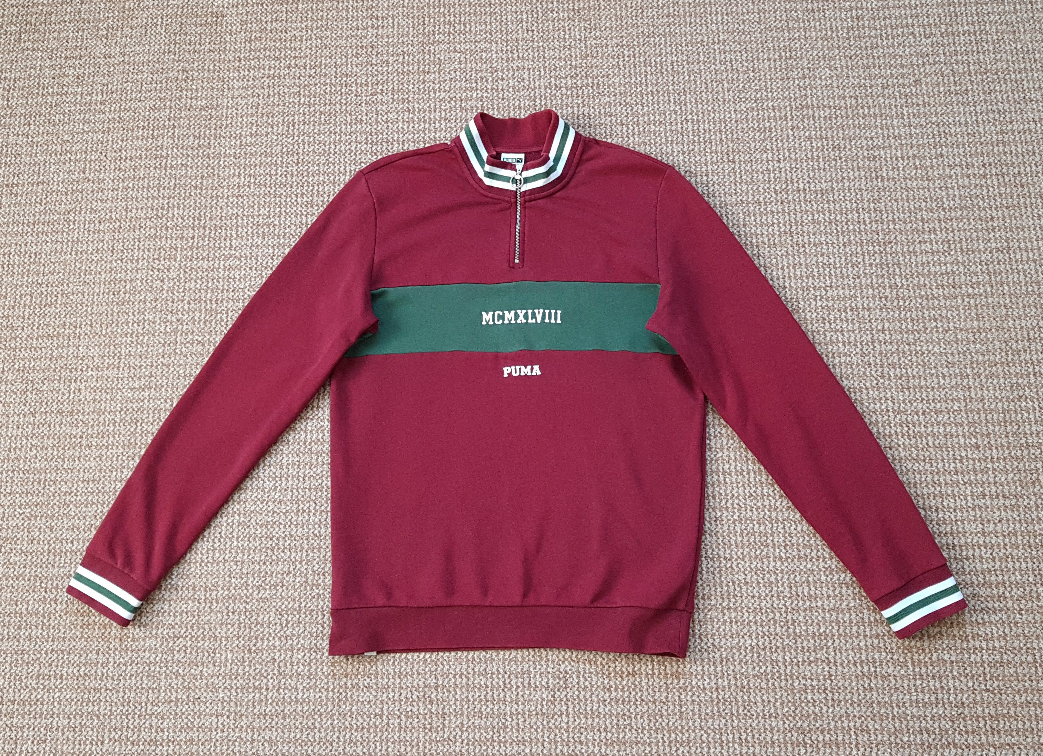 Puma Puma MCMXLVIII Sweatshirt Pullover Quarter Zip sz M Size US M / EU 48-50 / 2 - 1 Thumbnail
