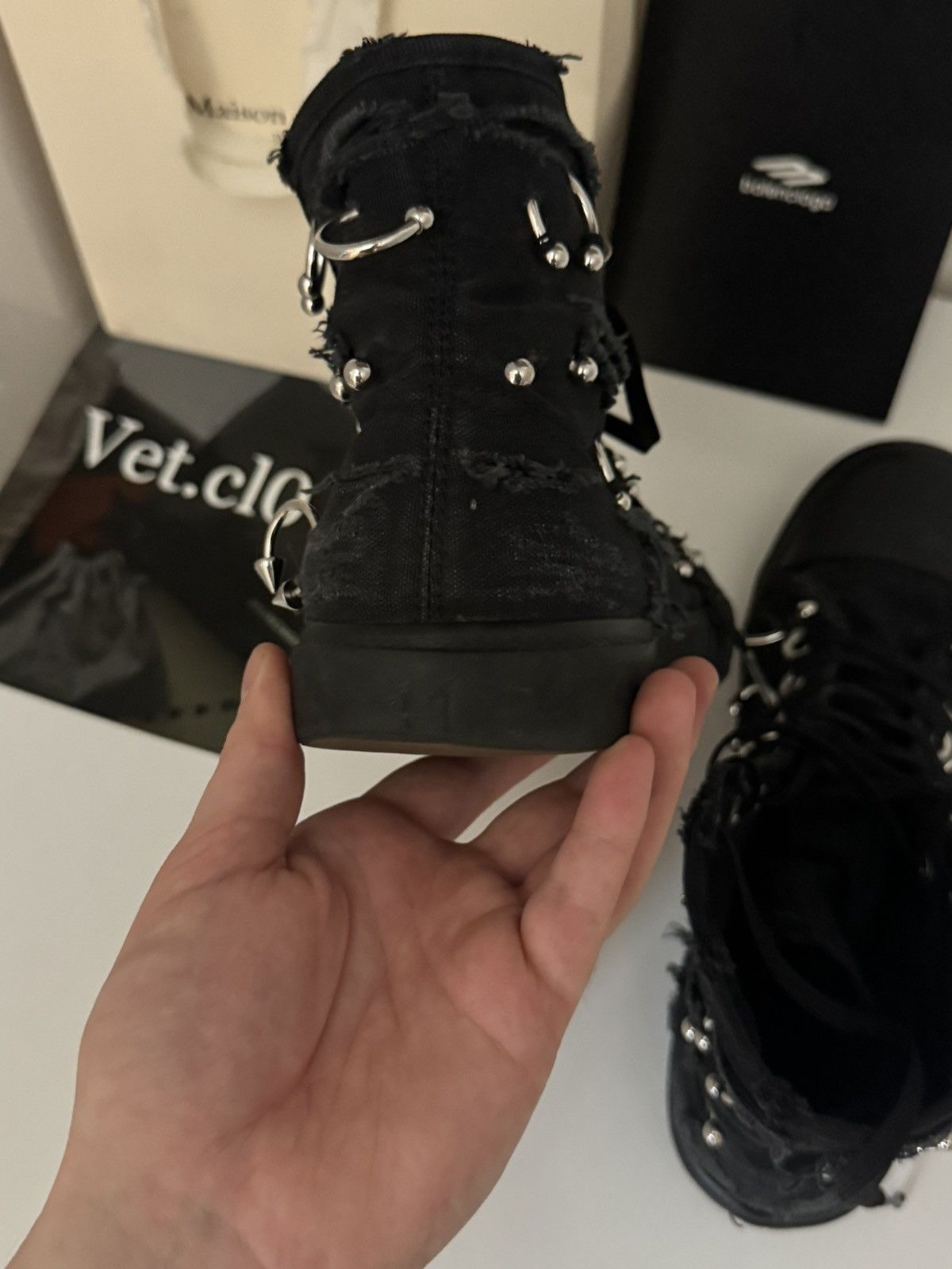 Balenciaga ✅Balenciaga Paris sneakers with piercings High Size US 8 / EU 41 - 7 Thumbnail