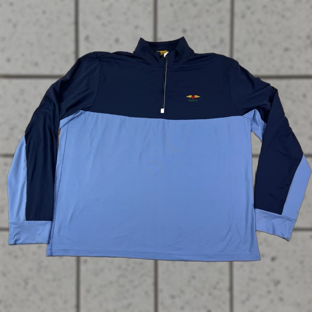 Polo Ralph Lauren Mens Polo Ralph Lauren 1/4 Zip Pullover Golf Baltusrol Stifel Wicking Blue XL Regular Mens Polo Ralph Lauren Padding? Size US XL / EU 56 / 4 - 1 Thumbnail