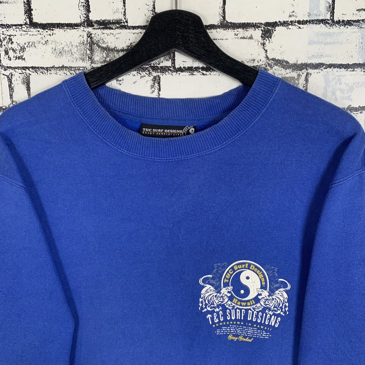 Designer × Vintage Vintage T&C Surf Wear Sweatshirt Size US L / EU 52-54 / 3 - 2 Thumbnail