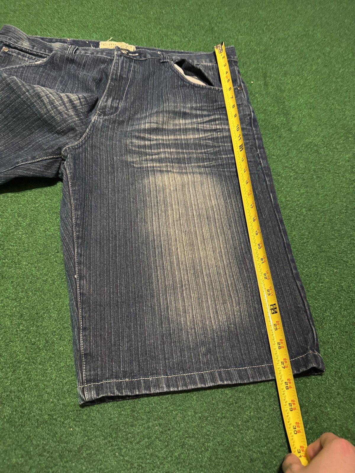 Southpole Vintage Y2K Emcee Baggy Hip Hop Jorts 42 18” Denim Shorts Size US 42 / EU 58 - 9 Thumbnail
