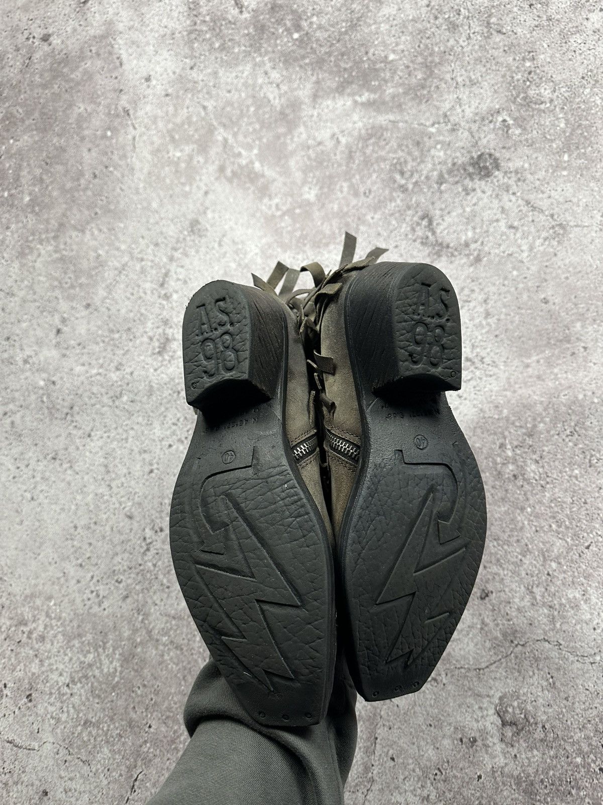 A.S.98 💀RARE💀 A.S 98 Vintage Leather Western Boots Avant Garde Size US 7 / EU 40 - 14 Thumbnail