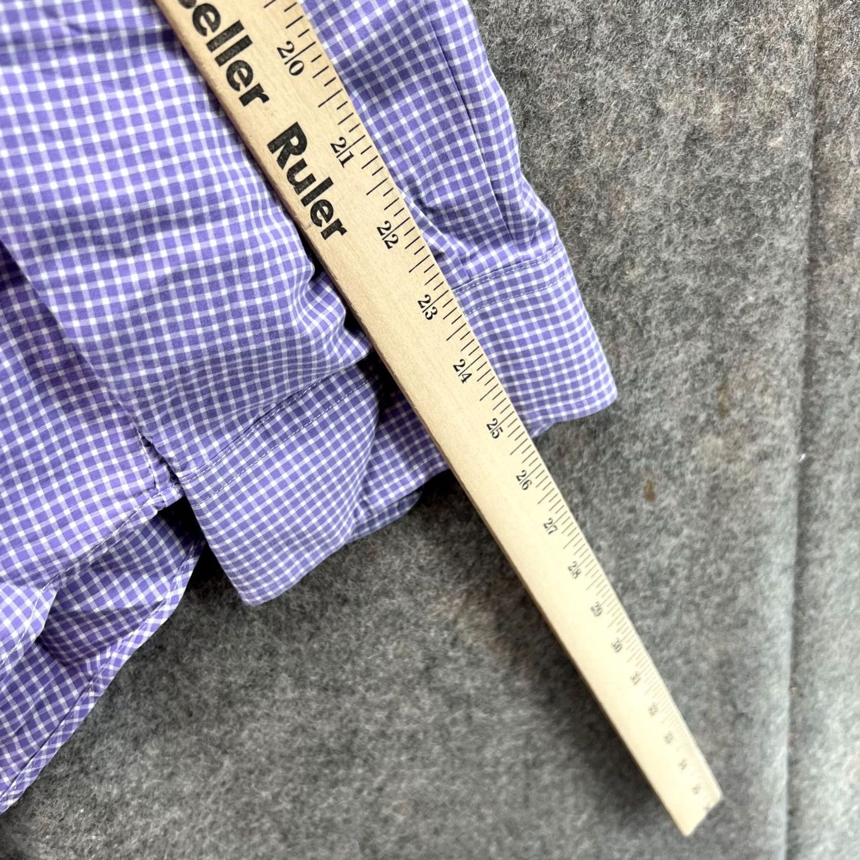 Ralph Lauren VINTAGE Ralph Lauren Shirt Men 2XB Gingham Purple Pony Button Down Classic Fit 2XB Purple Boys? Size US XXL / EU 58 / 5 - 4 Thumbnail