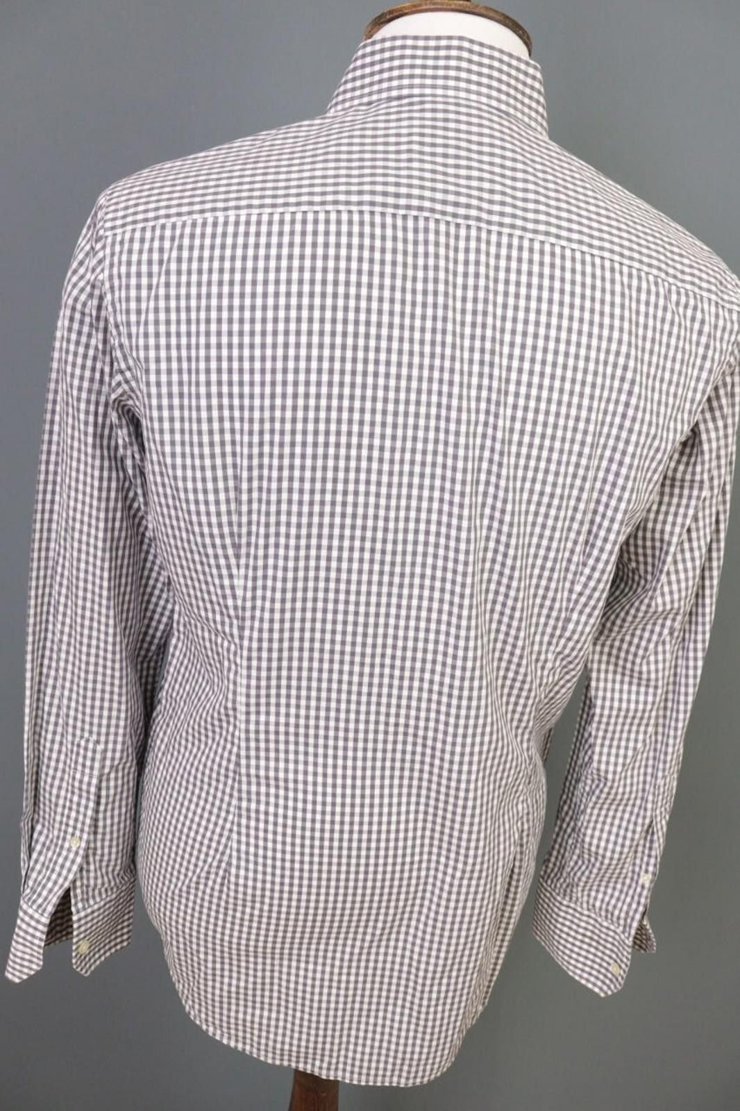 Eton Eton Contemporary Gray Check Button Shirt Size 40/15 3/4 Size US M / EU 48-50 / 2 - 12 Thumbnail