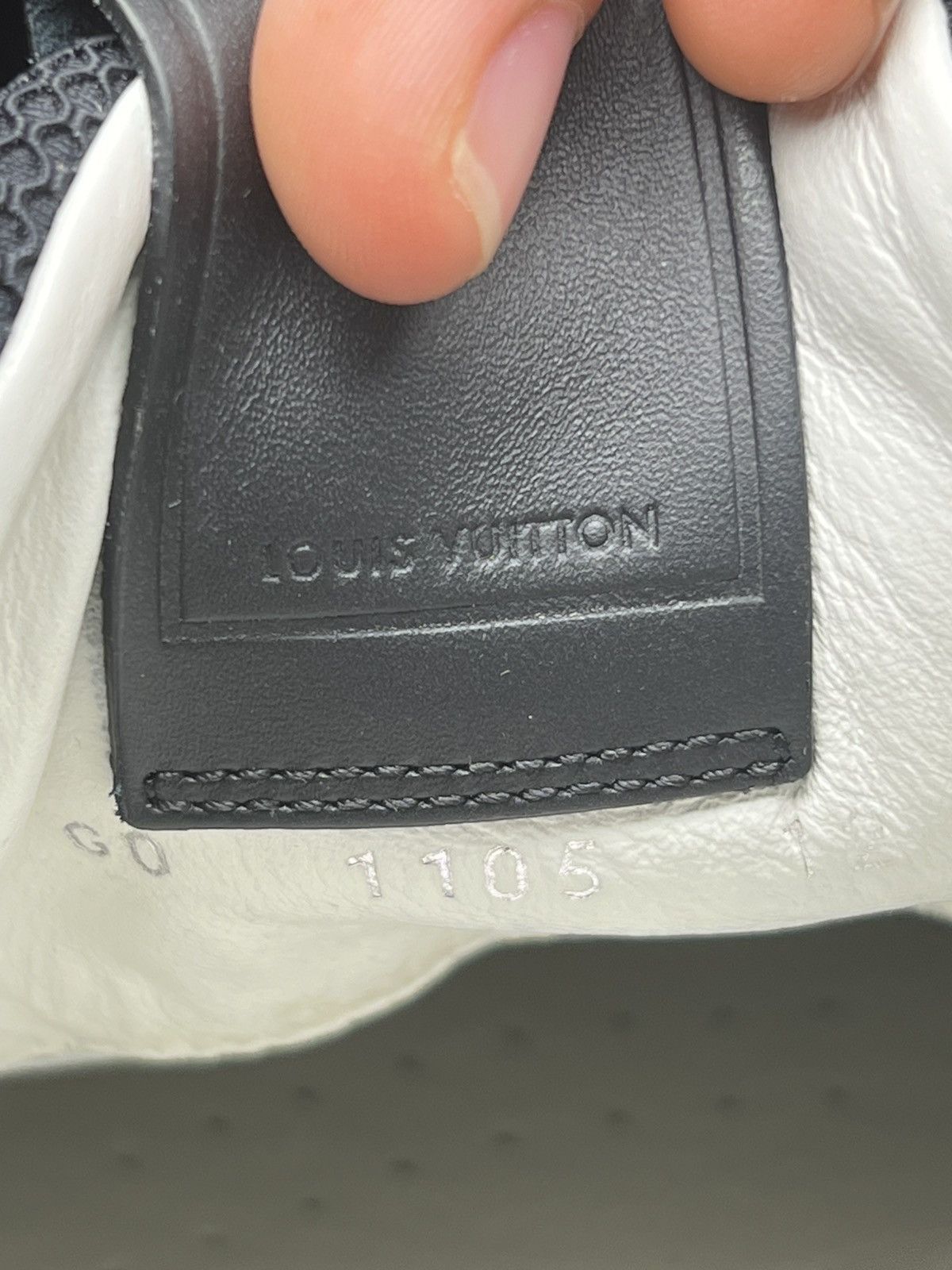 Louis Vuitton Louis Vuitton Black Damier Infini Leather/Mesh Fastlane shoe Size US 13 / EU 46 - 17 Thumbnail