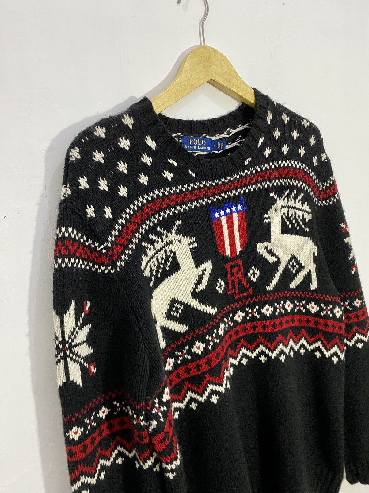 Polo Ralph Lauren × Ralph Lauren × Vintage 💥Aztec💥Ralph Lauren Classic Knitwear Size US L / EU 52-54 / 3 - 1 Thumbnail