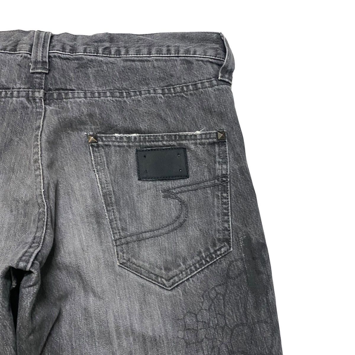 semanticdesign Semantic Design Spiderweb Denim Flare Jeans Size US 34 / EU 50 - 13 Thumbnail