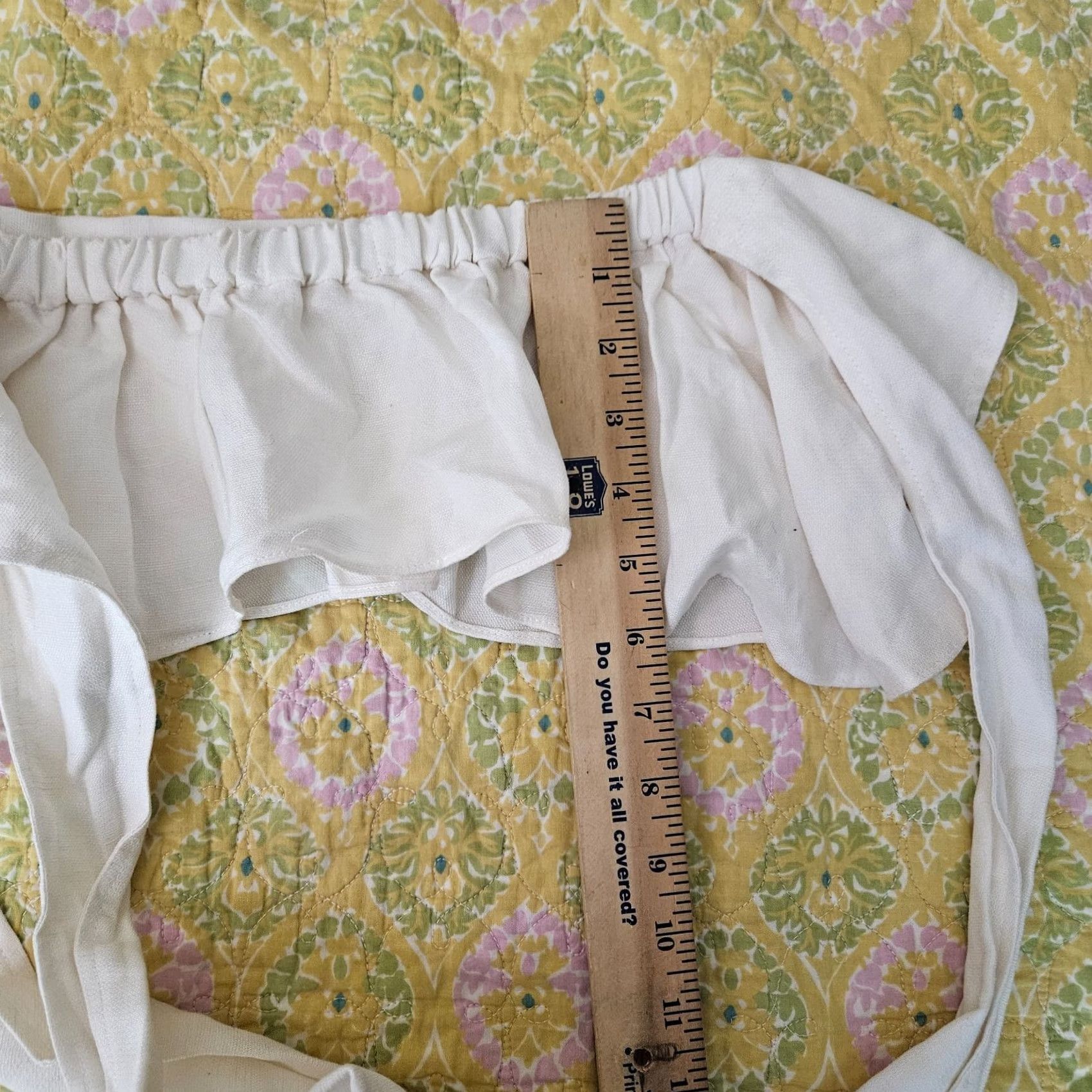 Apiece Apart APIECE APART Women's White Cropped Ruffle Off the Shoulder Top Size 0 Size XS / US 0-2 / IT 36-38 - 5 Thumbnail