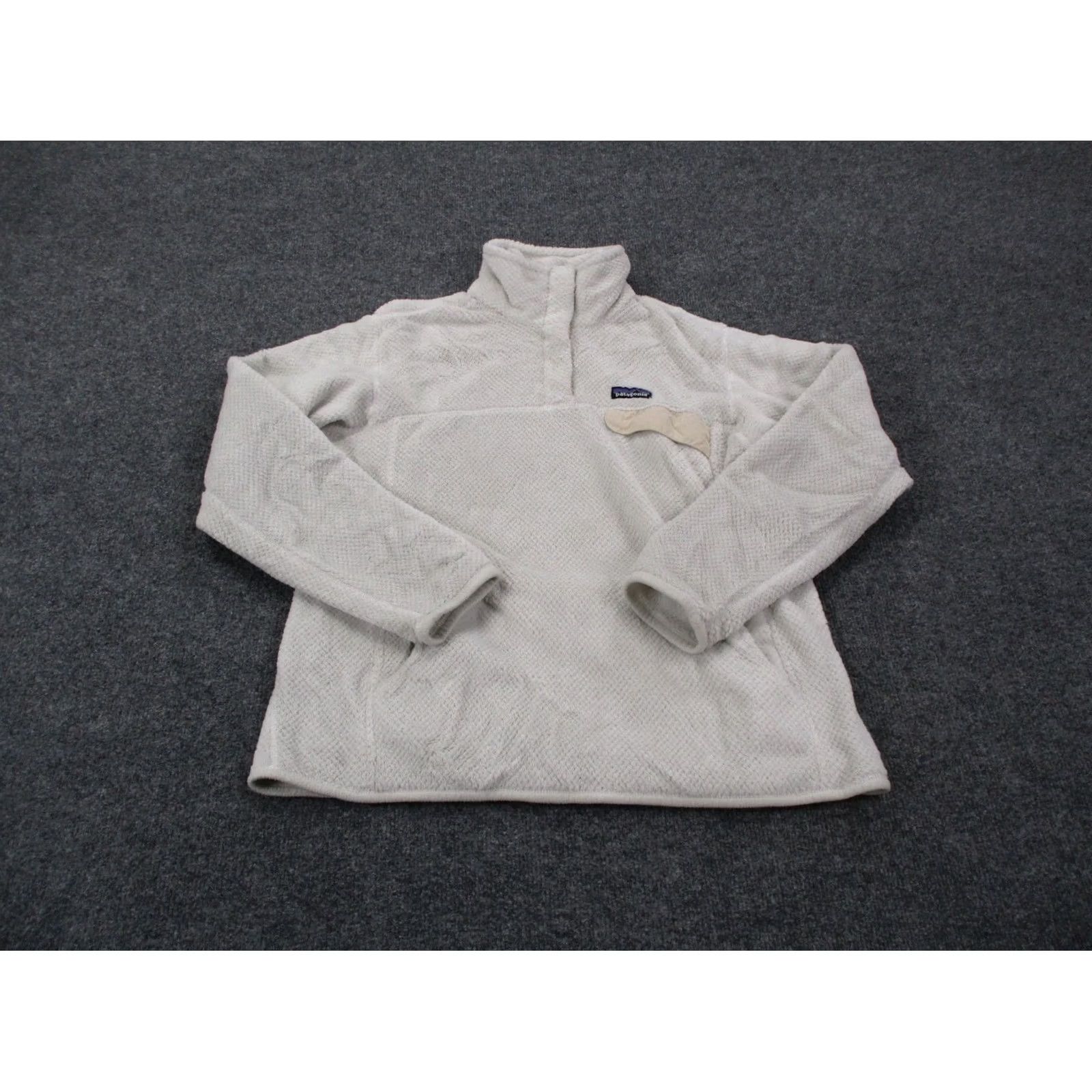 Patagonia Patagonia Jacket Womens L White Snap Fleece Outdoor Hiking Windbreaker Outdoor Womens L White Jacket Patagonia Size L / US 10 / IT 46 - 2 Thumbnail