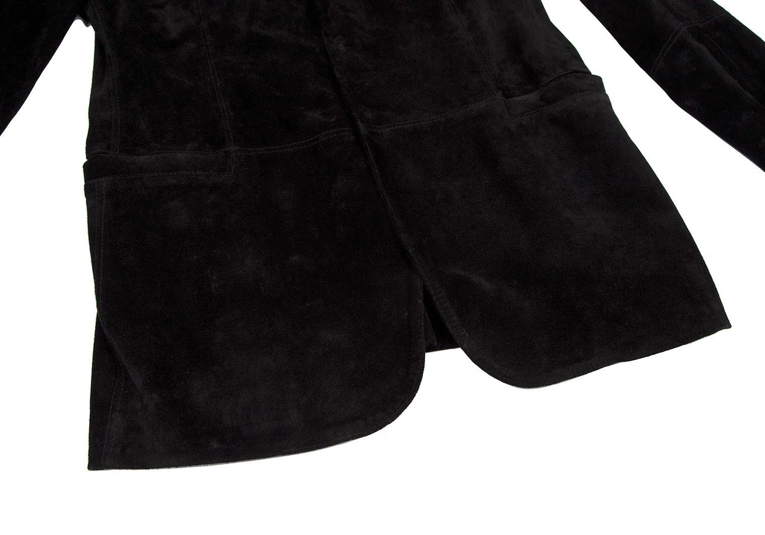 Jean Paul Gaultier Suede Snap Button Jacket in Black, Size 48 Size US M / EU 48-50 / 2 - 9 Thumbnail