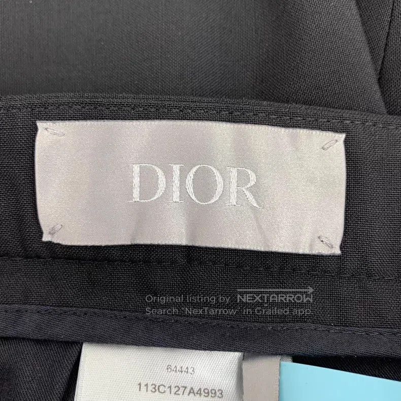 Dior Dior Black wool casual trousers Size US 28 / EU 44 - 6 Thumbnail