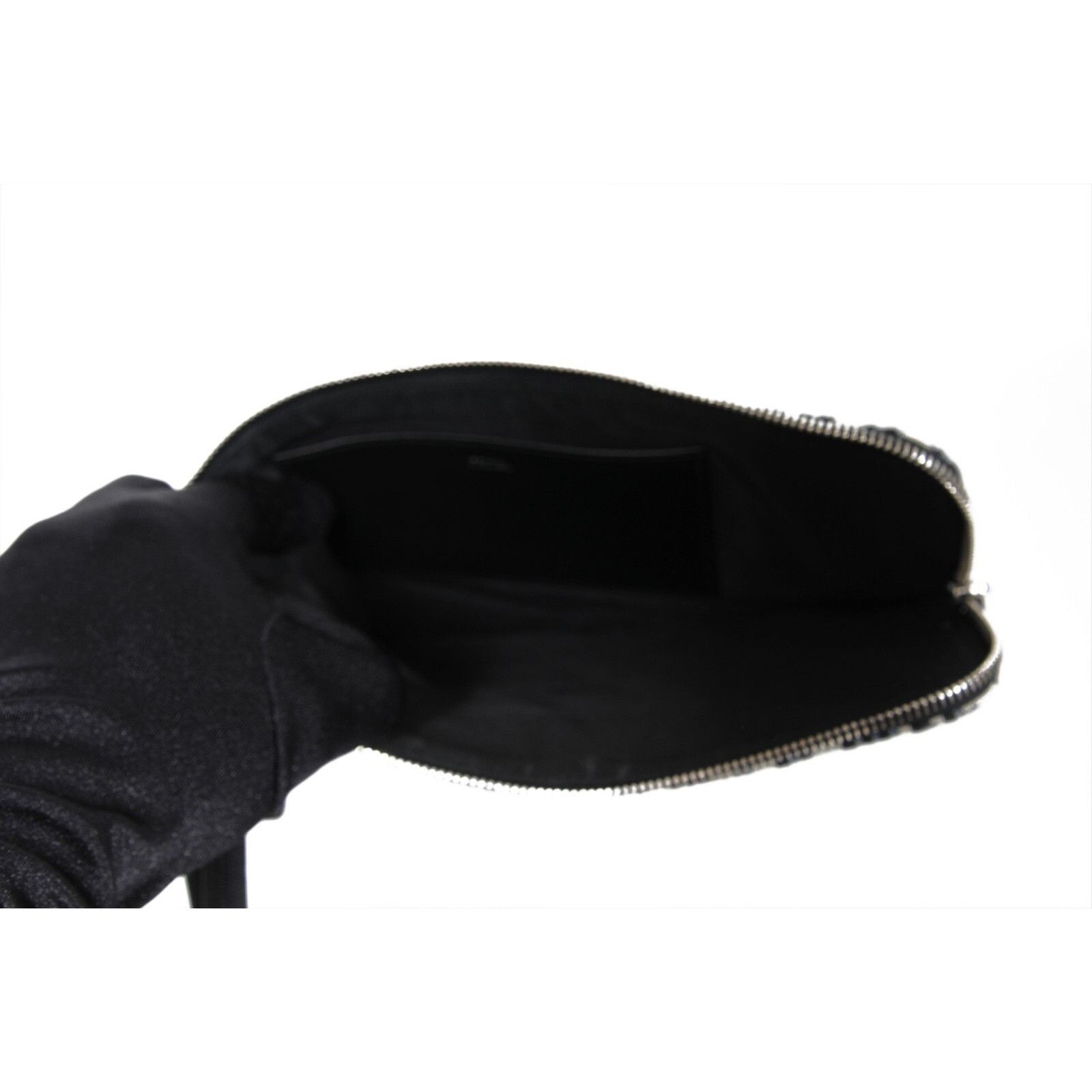 Dior Dior Oblique Logo Wrist Pouch Travel Folder File Black Blue Size ONE SIZE - 13 Thumbnail