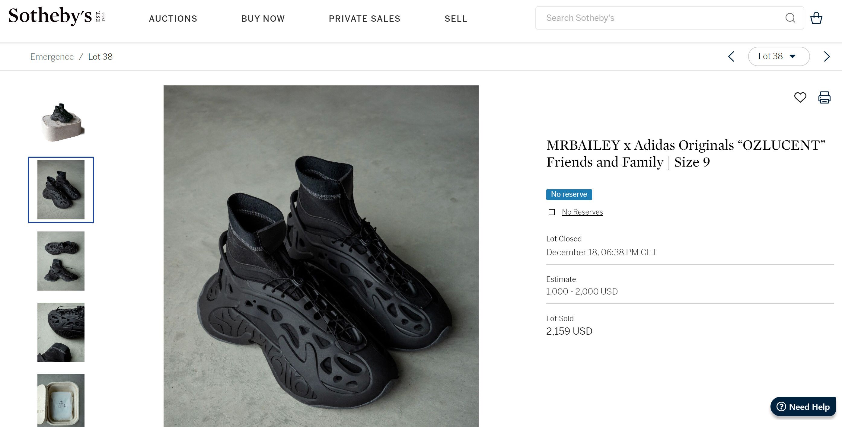 Adidas MRBAILEY® x adidas OZLUCENT Friends & Family 01/60 Size US 9 / EU 42 - 8 Thumbnail