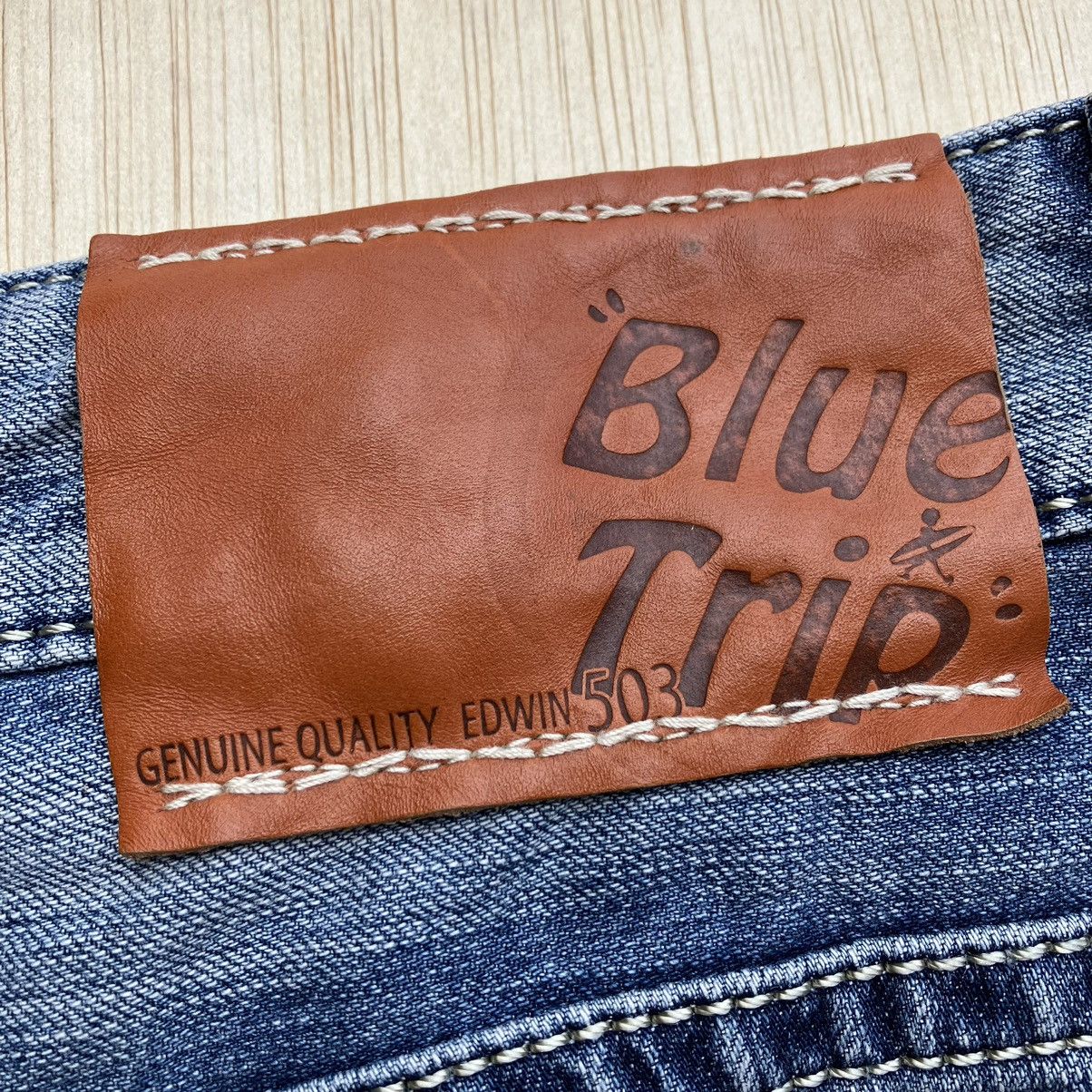 Edwin × Japanese Brand EDWIN BLUE TRIP DENIM 7/8 JOGER PANTS Size US 31 - 6 Thumbnail