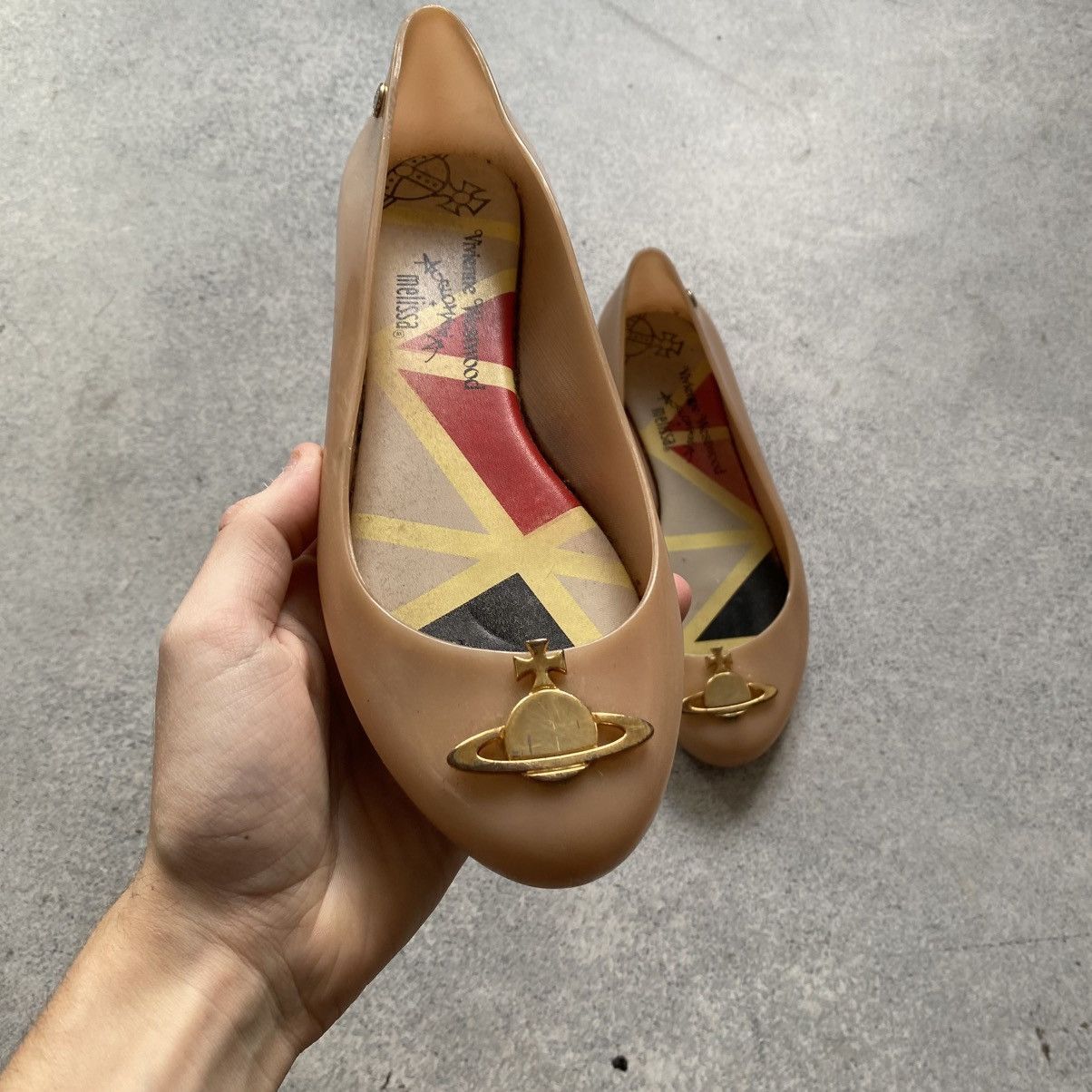 Melissa × Vivienne Westwood Vivienne Westwood × Melissa Anglomania Black Ballet Flats 38 Size US 8 / IT 38 - 2 Thumbnail