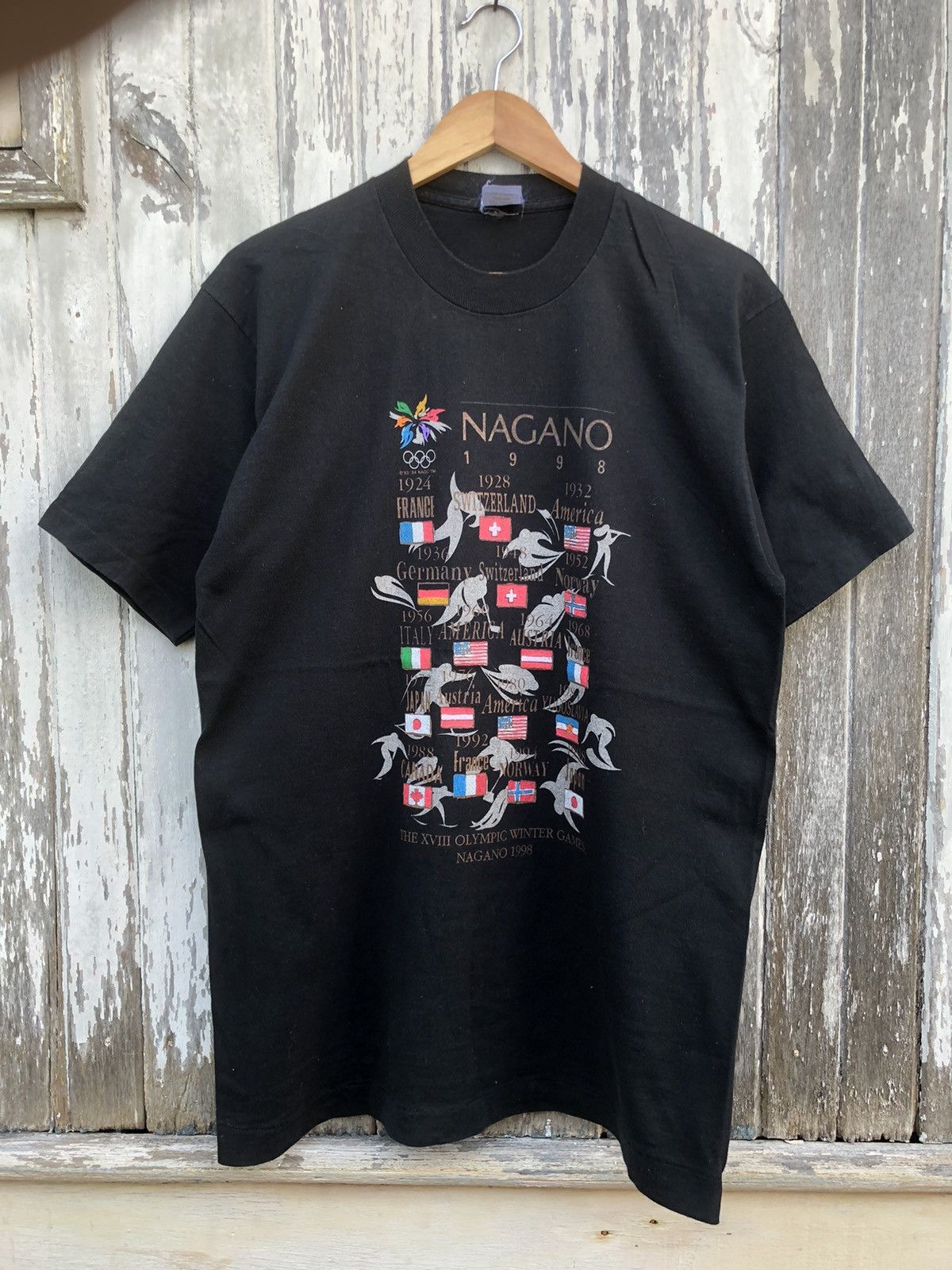 Vintage 90s Olympic Winter Games Nagano Japan Tshirts