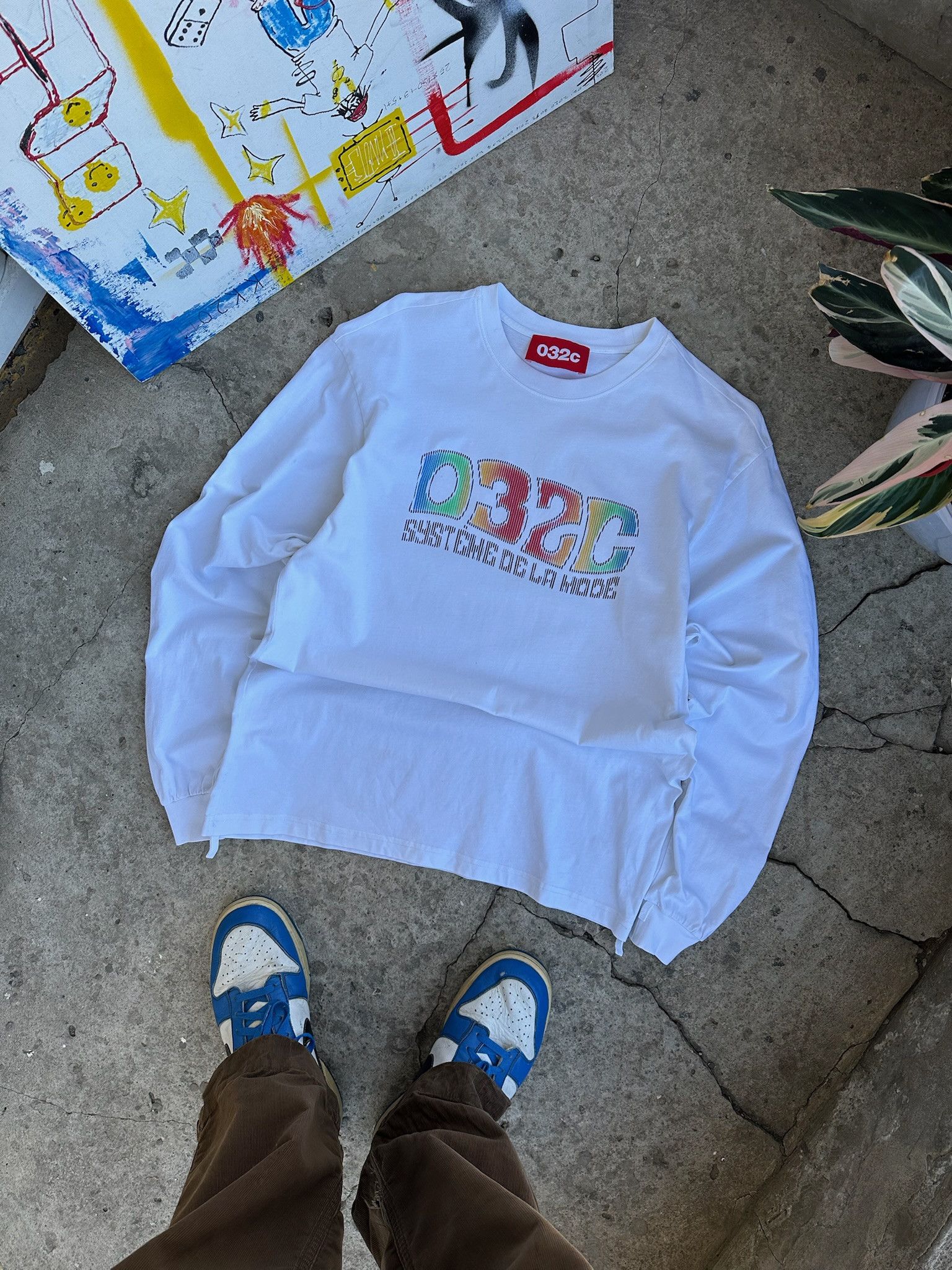 032c 032c Big Logo White Longsleeve T-Shirt acid logo Size US M / EU 48-50 / 2 - 8 Thumbnail
