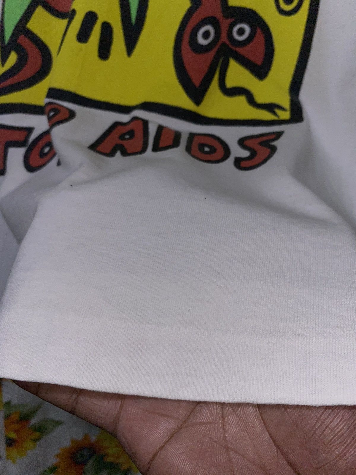 Vintage VINTAGE KEITH HARING STOP AIDS SHIRT 1989 Size US M / EU 48-50 / 2 - 7 Thumbnail