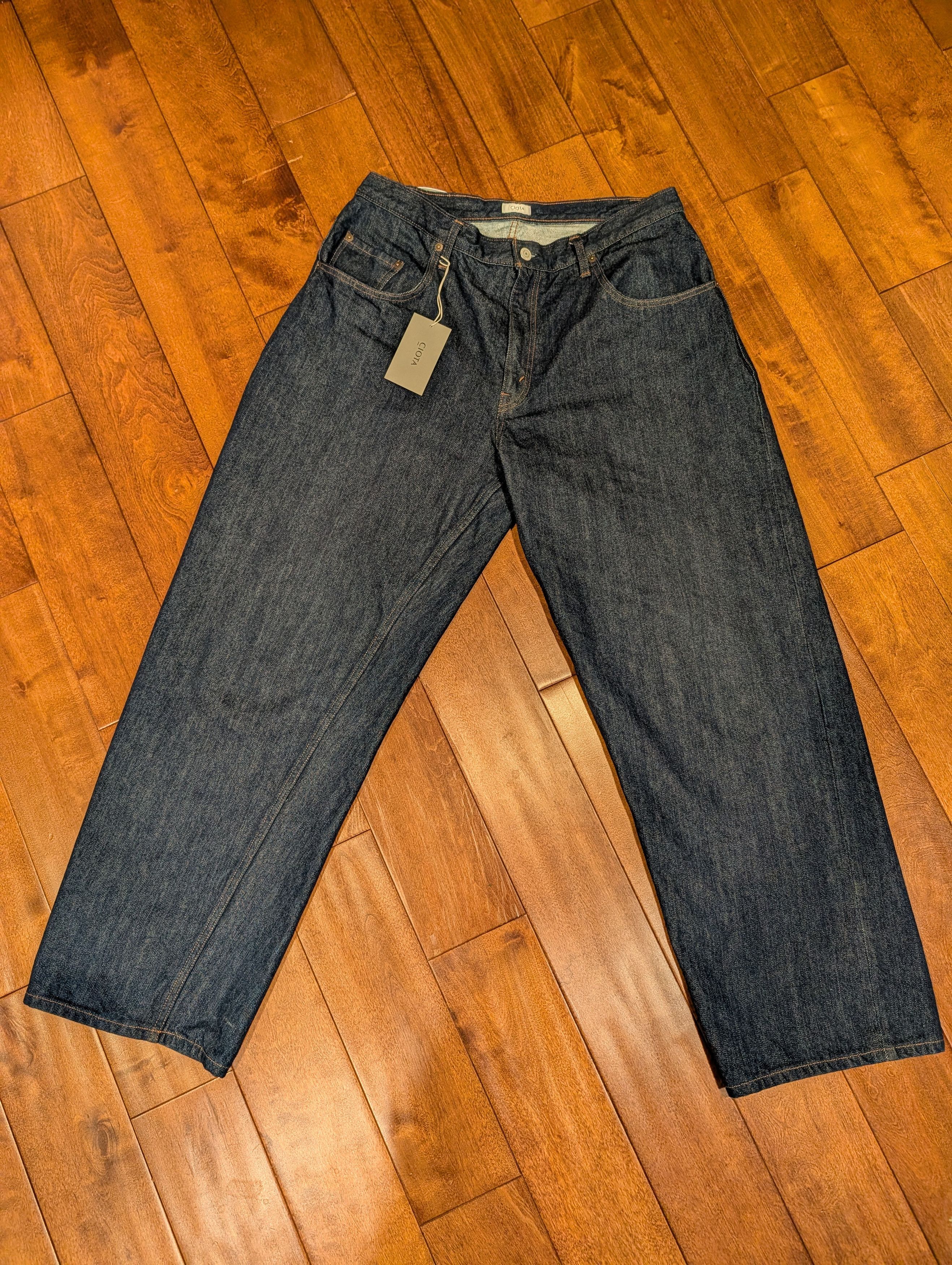Ciota NEW CIOTA Baggy 5 Pocket Selvedge Suvin Cotton Denim Navy Size US 34 / EU 50 - 1 Thumbnail